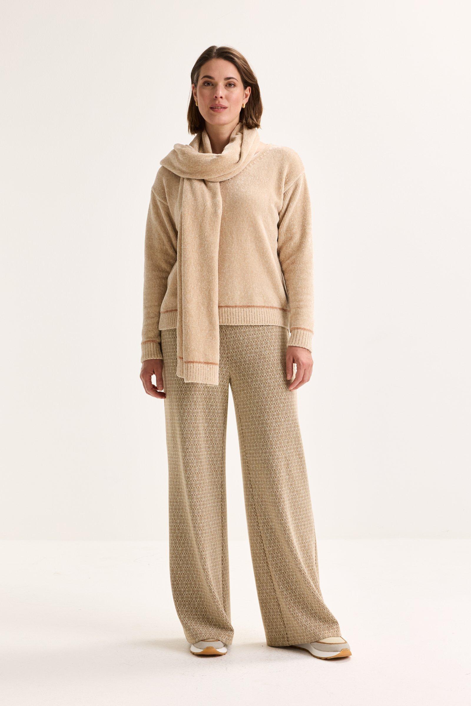 Babyspulletjes - Sjaal in chenille met lurex