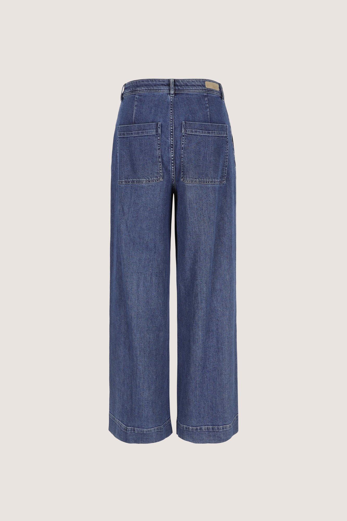 Pantalons - Jeans large à taille haute