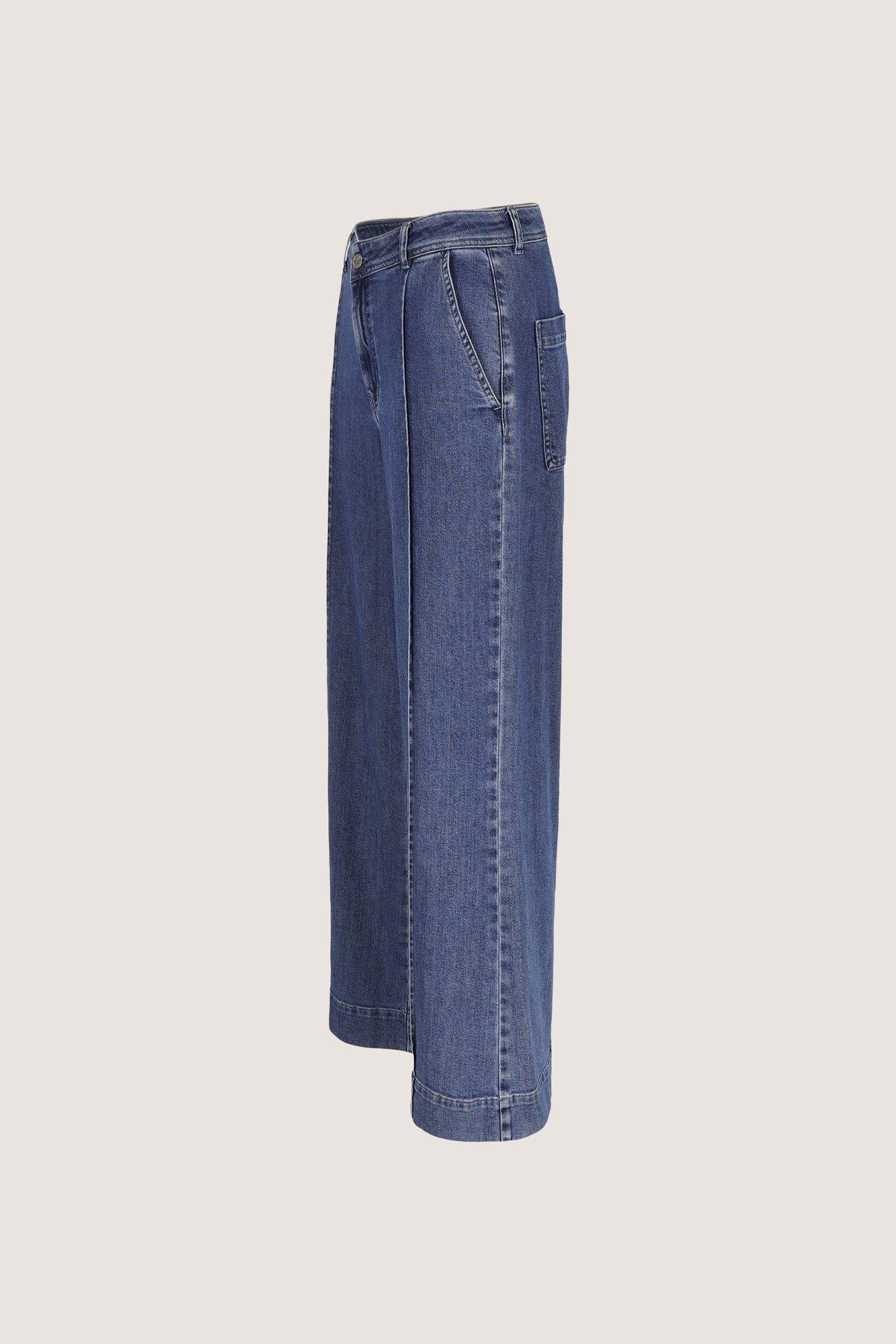 Pantalons - Jeans large à taille haute