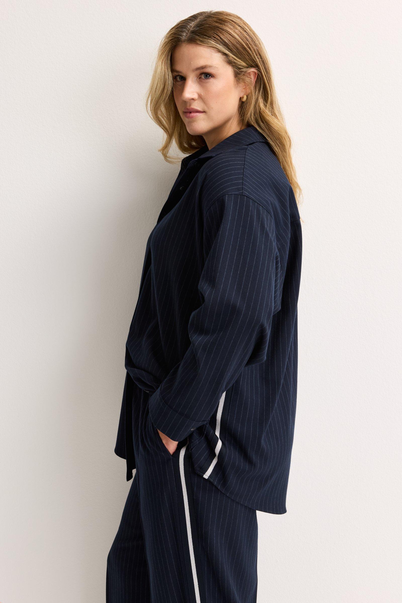 Chemises - Chemisier ample à rayures tennis et bords lurex