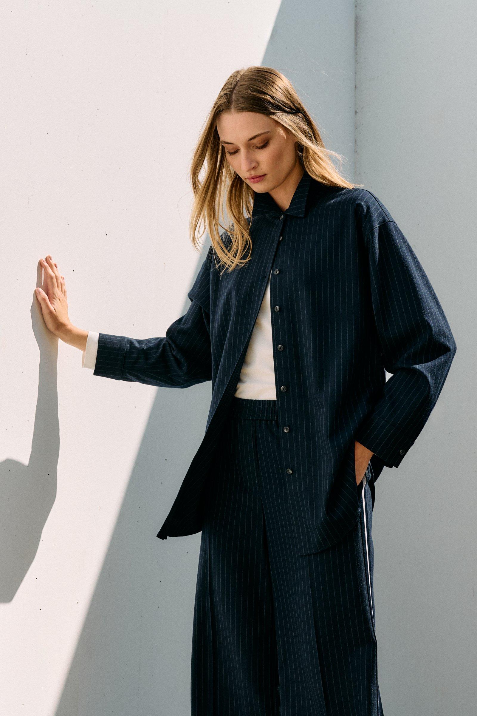 Chemises - Chemisier ample à rayures tennis et bords lurex