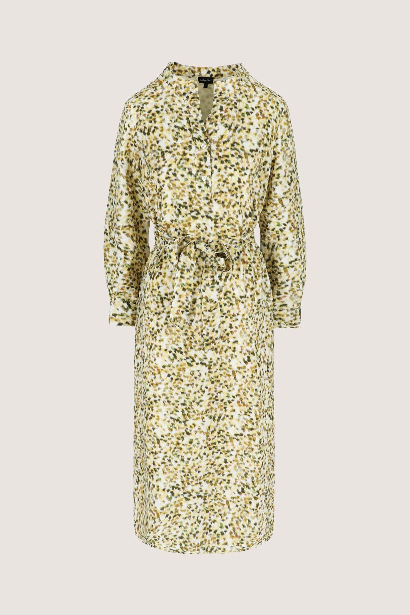 Kleedjes - Loose fit midi-jurk met abstracte print