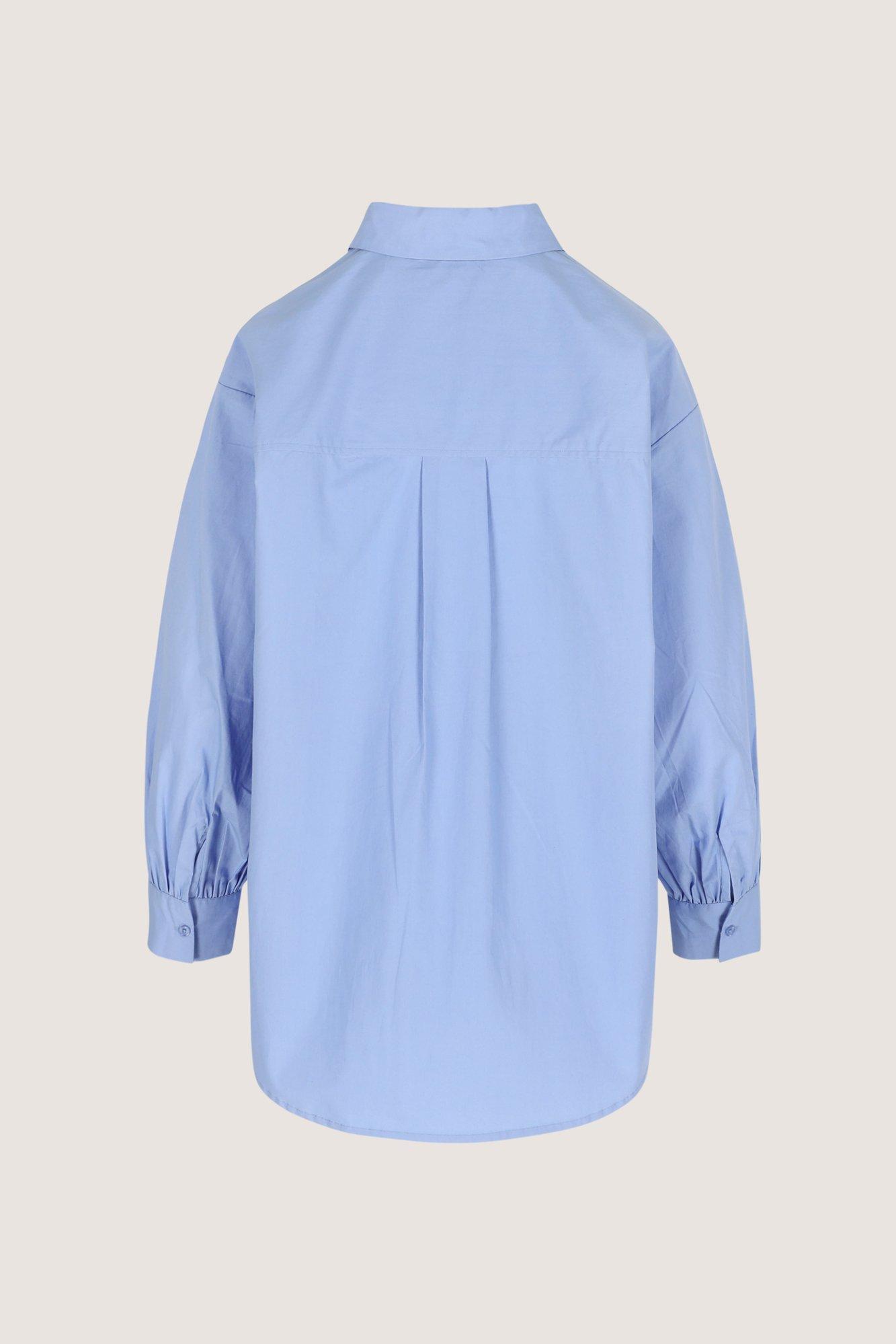 Chemises - Longue chemise en popeline