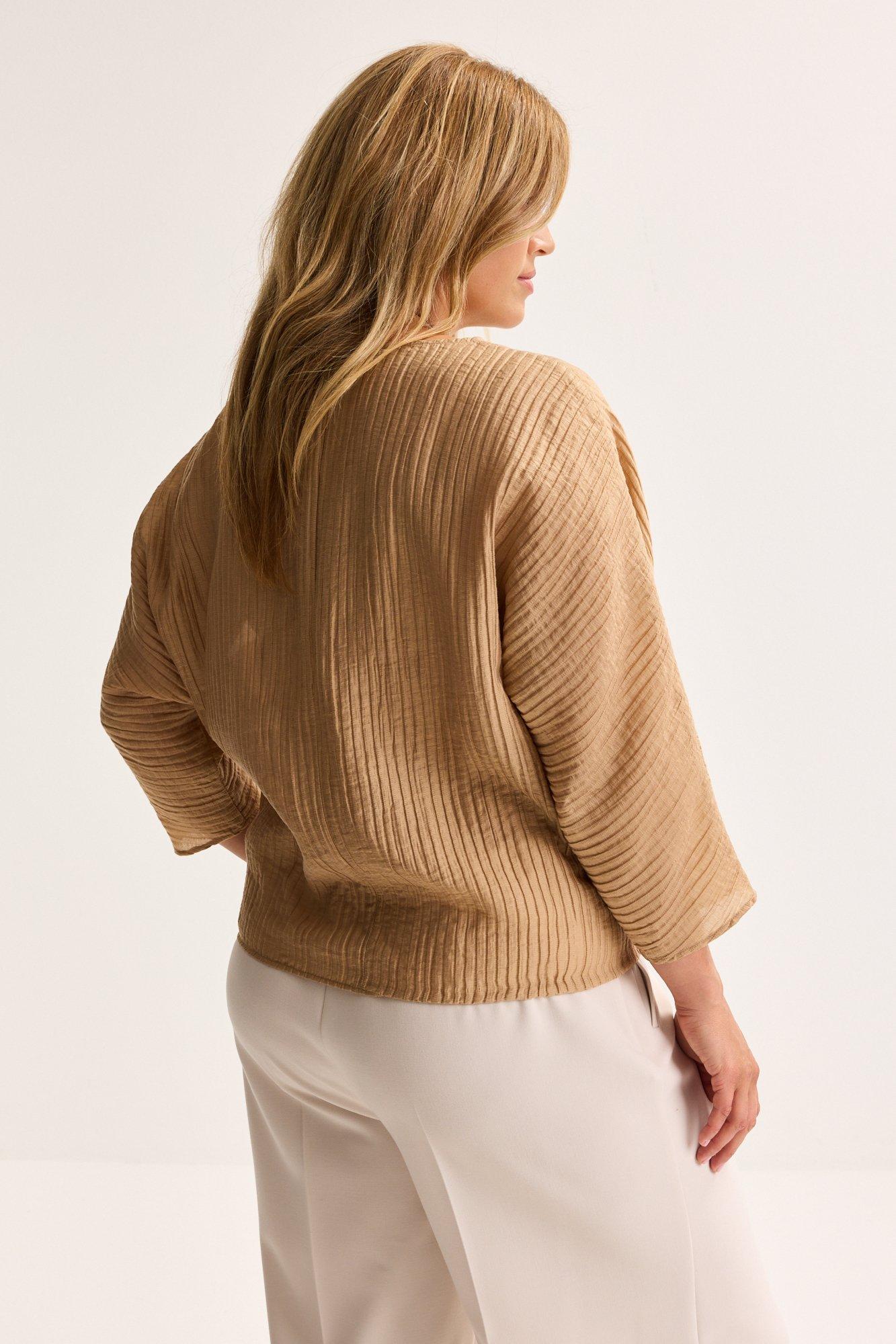 Chemises - Blouse chauve-souris plissée