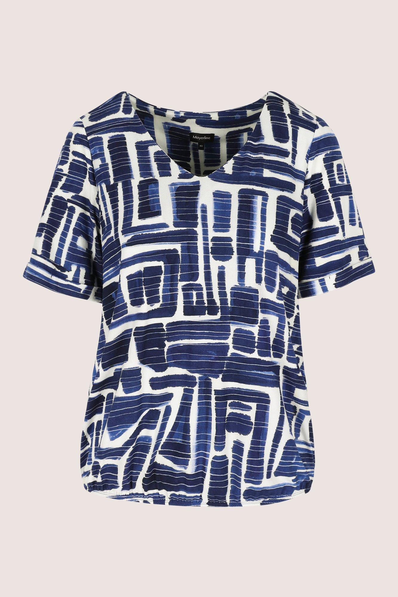 Chemises - Blouse en jersey &agrave; col en V sur &eacute;lastique