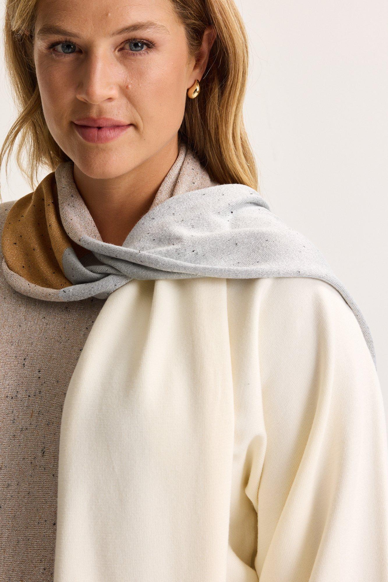 Babyspulletjes - Driekleurige sjaal met lurex