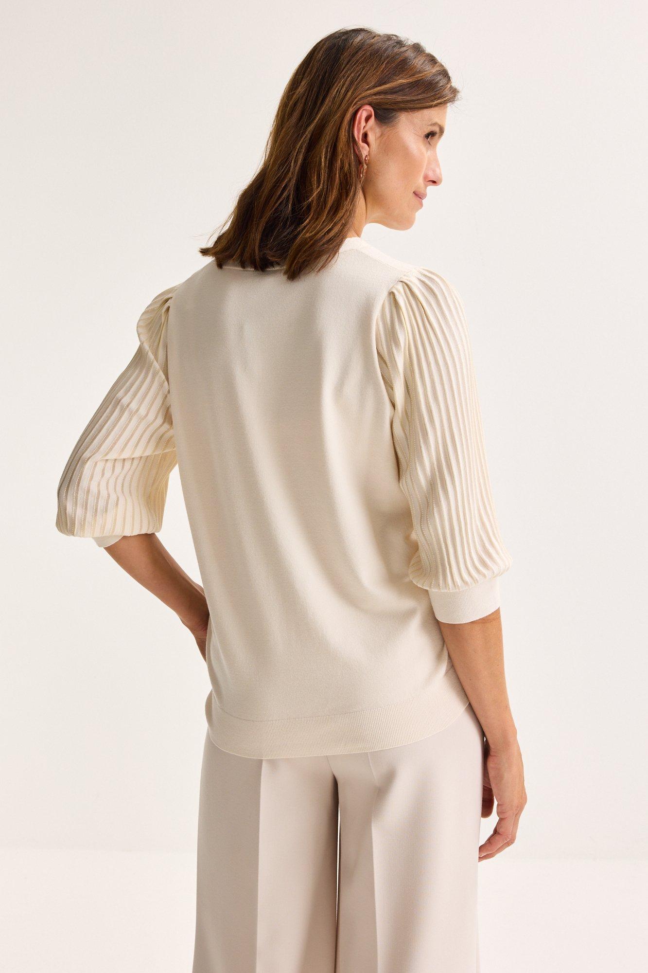 Pulls - Pull à manches plissées