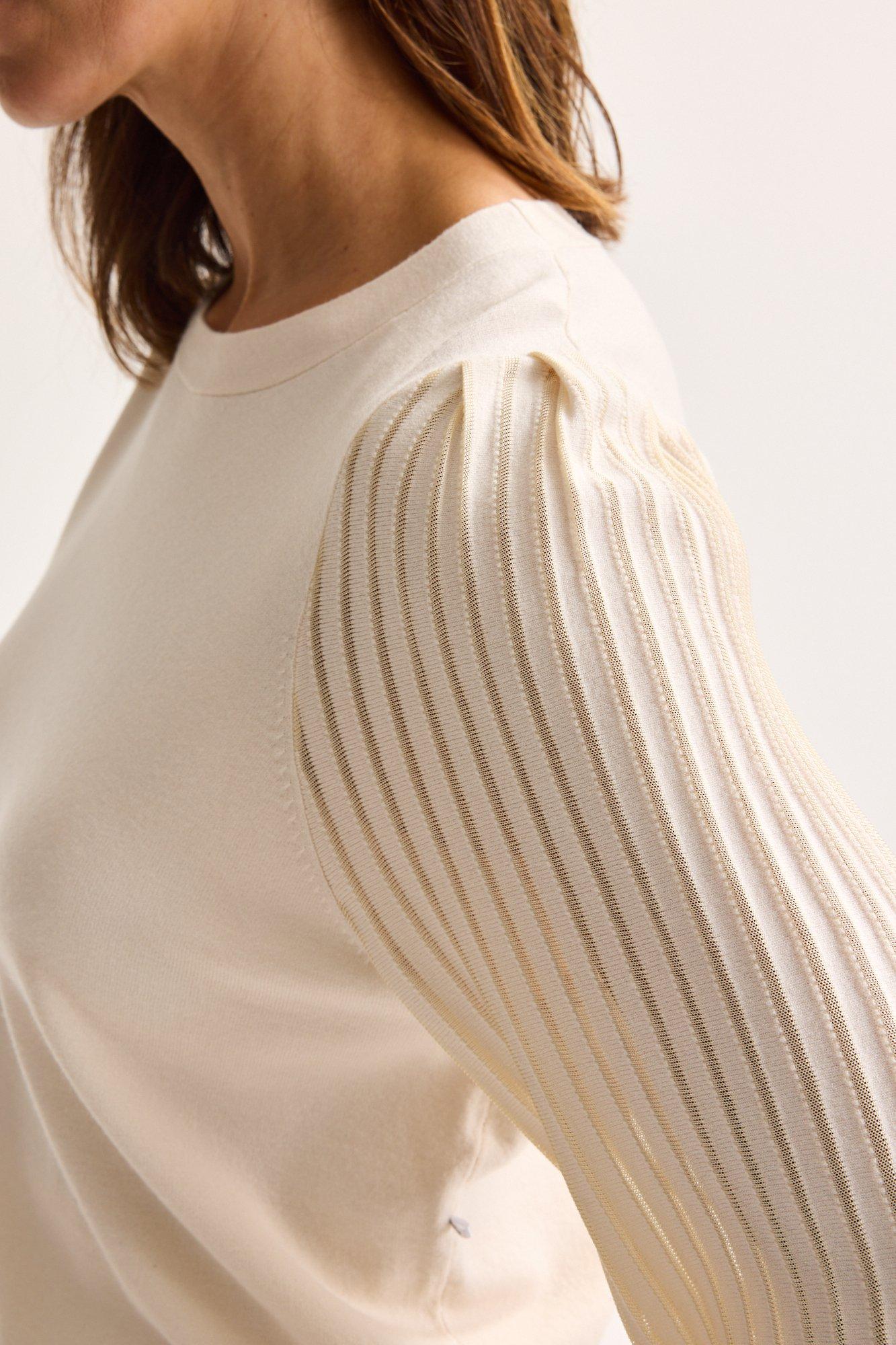 Pulls - Pull à manches plissées