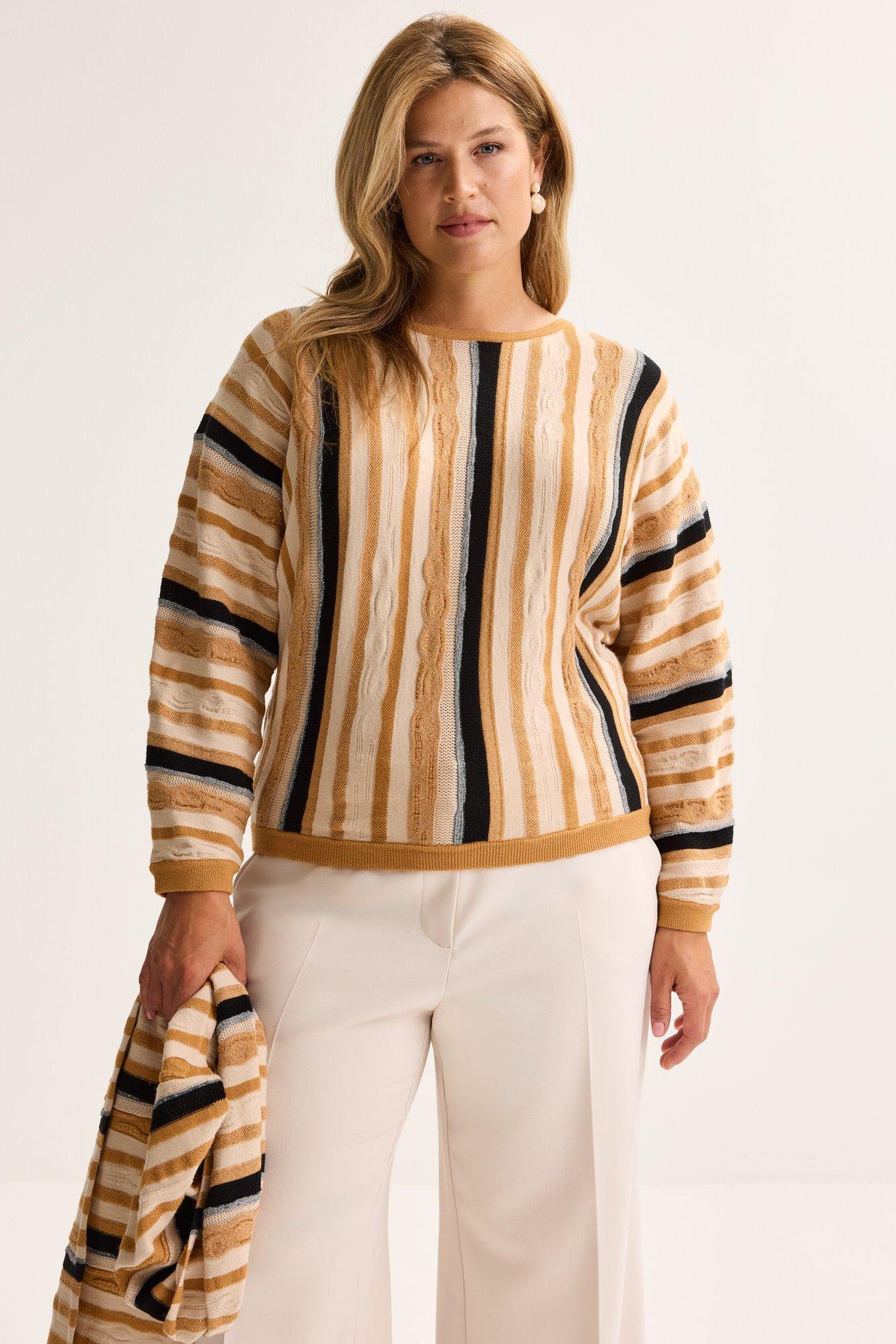 Vleermuistrui in jacquard