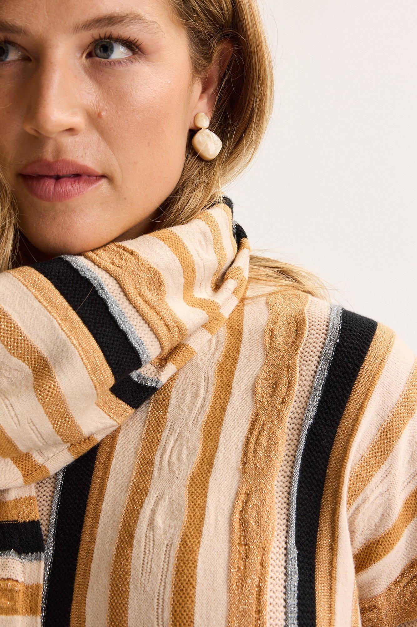 Accessoires pour bébés - Echarpe rayée en jacquard