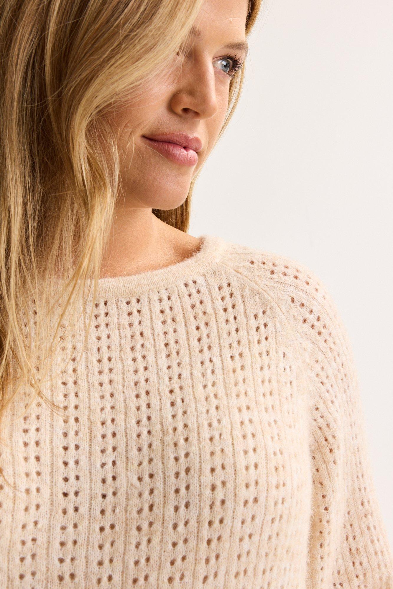 Truien - Ajourtrui met mohair