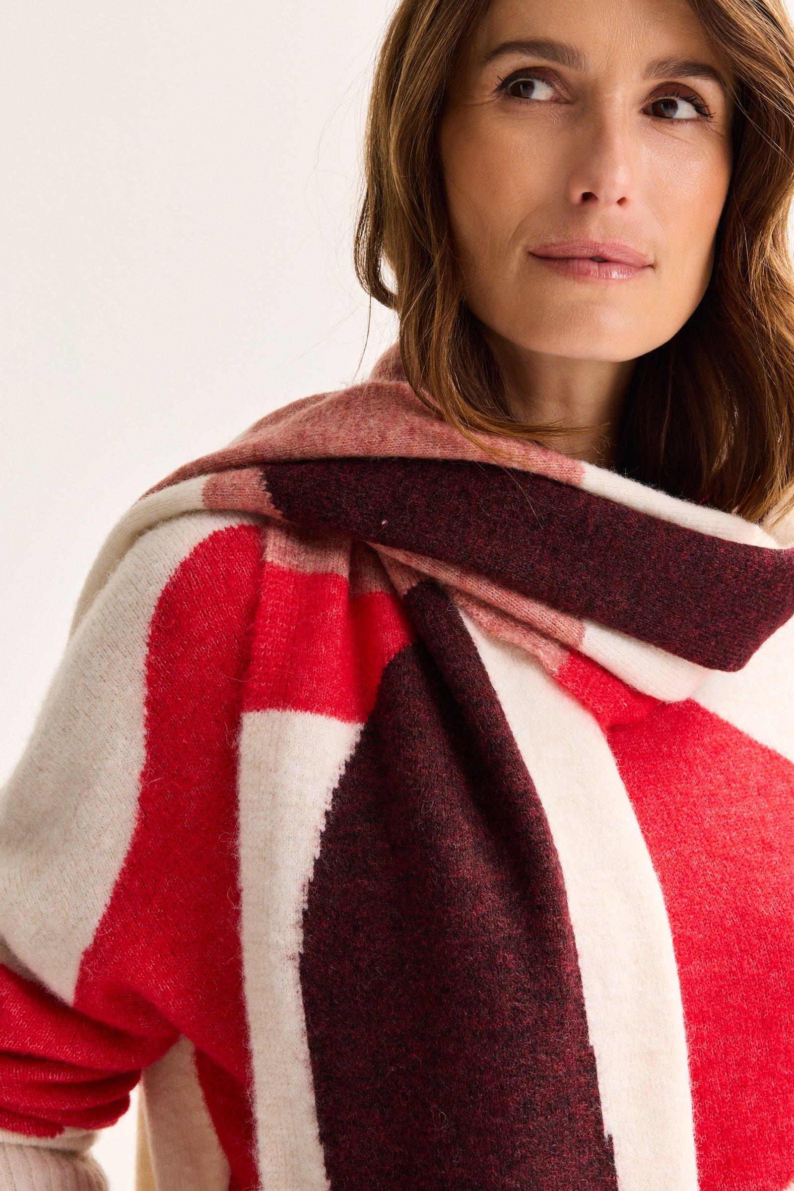 Babyspulletjes - Colourblocking sjaal in alpacamix