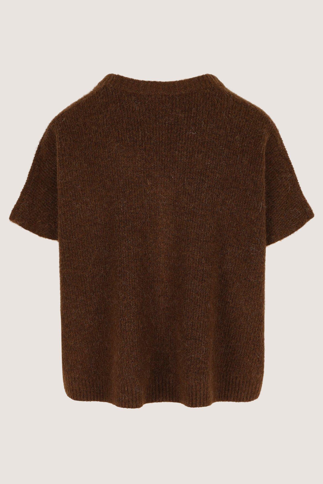 Cardigan - Gebreide cape in mohairmix