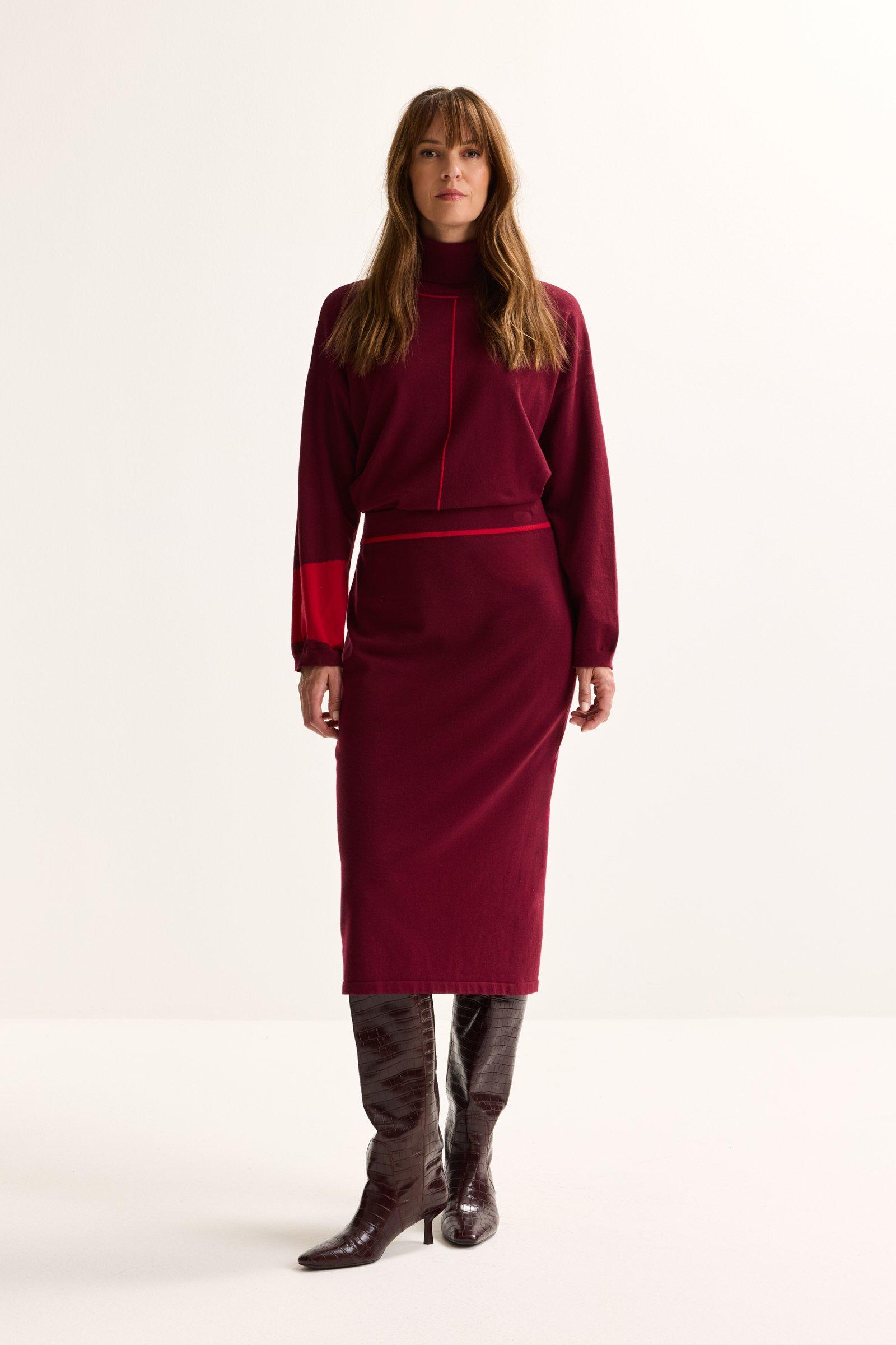 Kokerrok in tricot