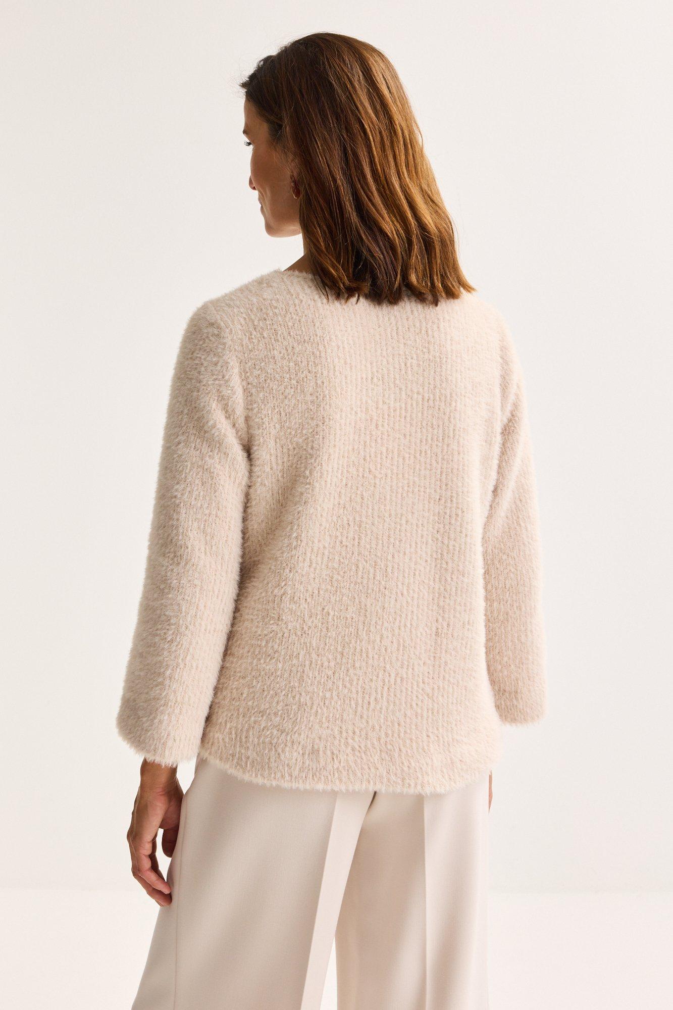 Chemises - Haut en jersey poilu à col en V