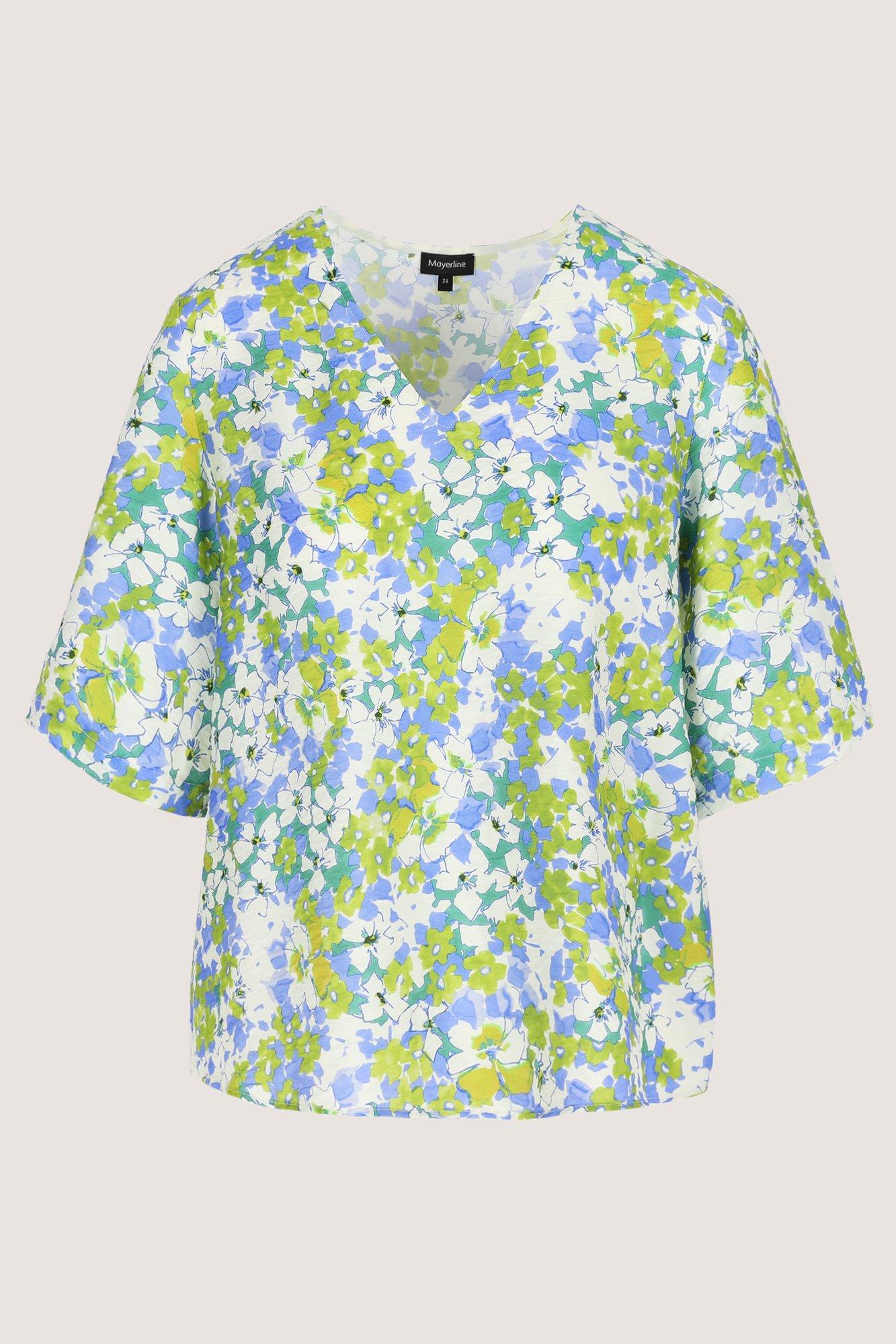Mayerline Wijde Blouse Met Aquarelprint