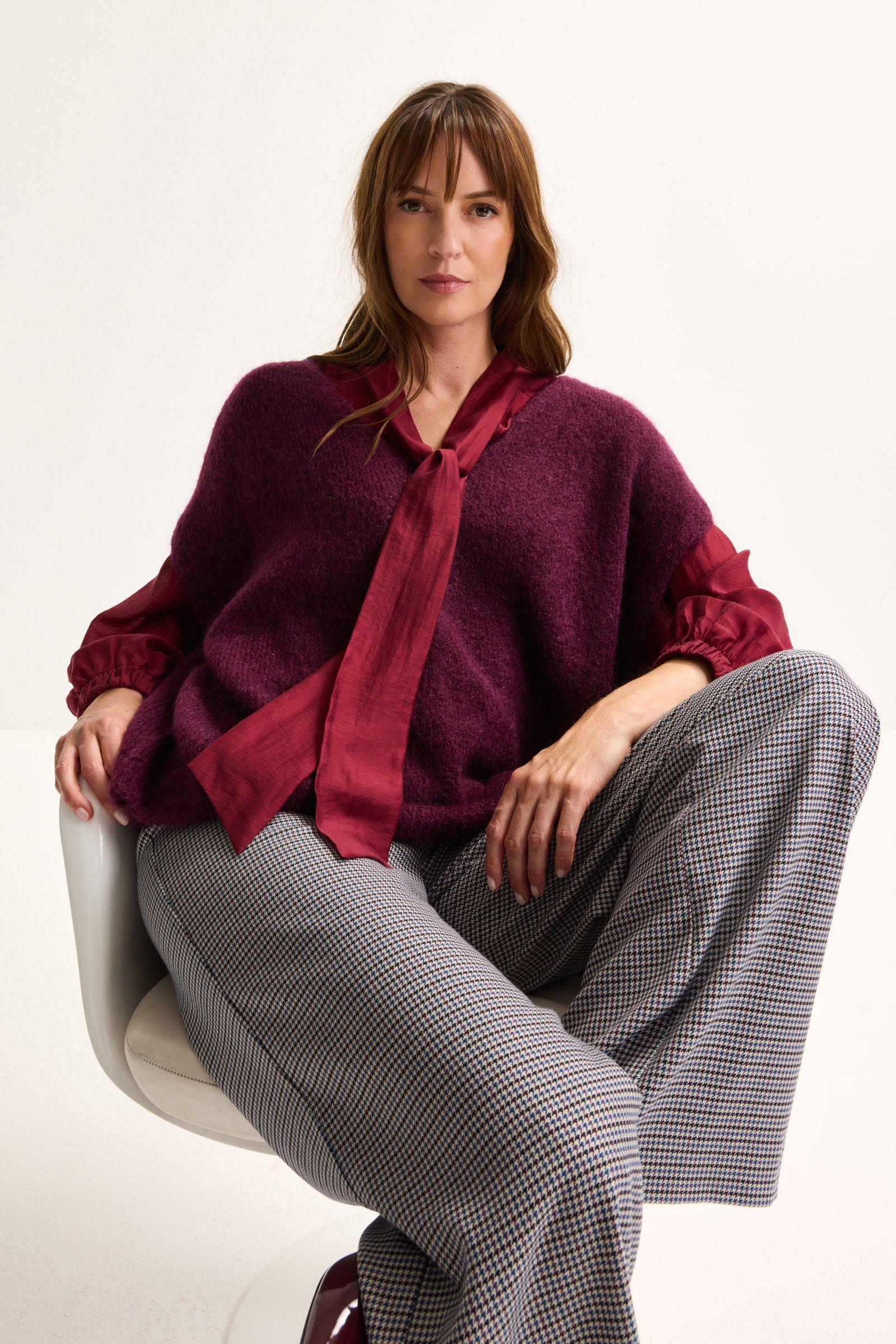 Truien - Oversized debardeur in mohairmix