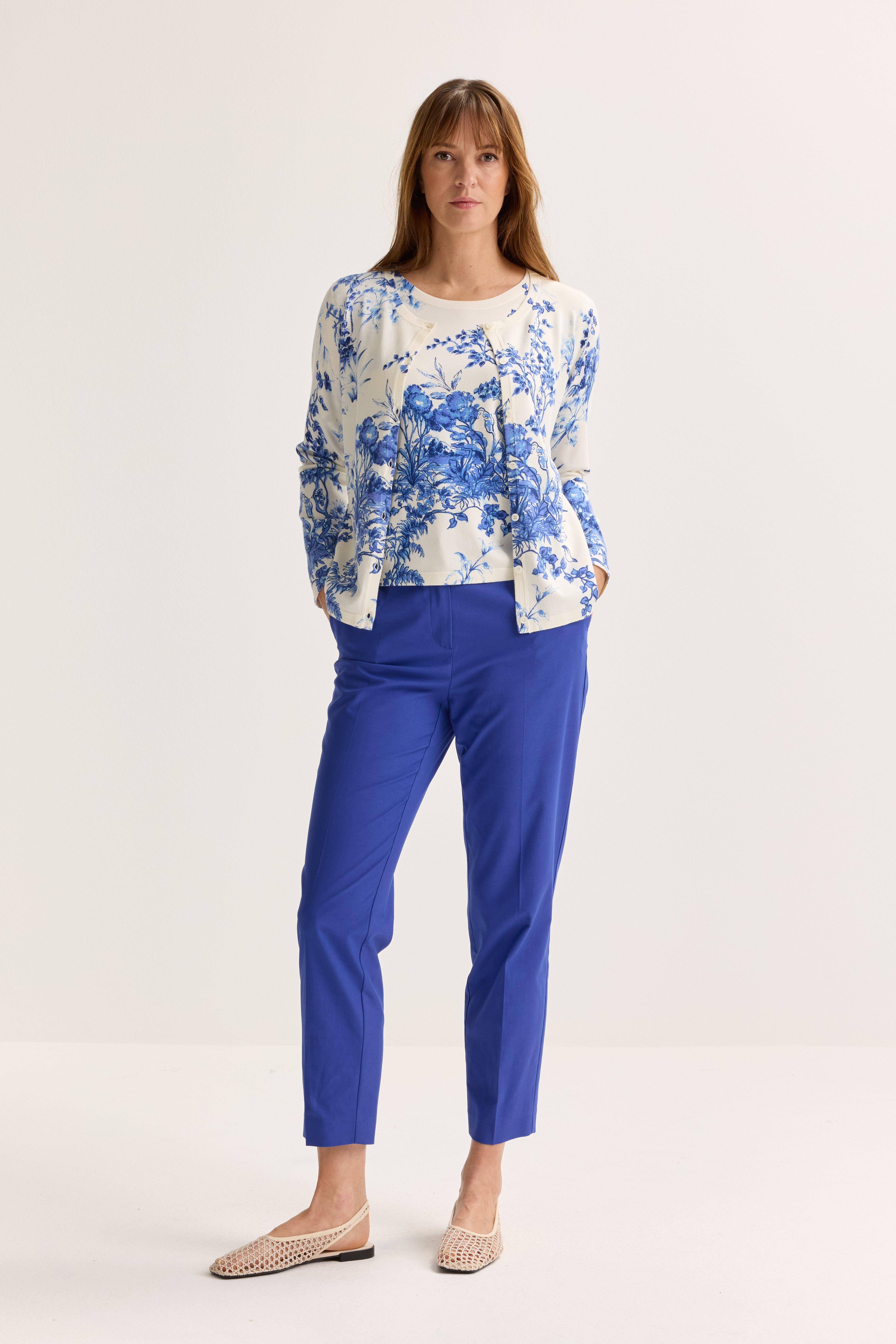 Cardigan - Printcardigan met ronde hals