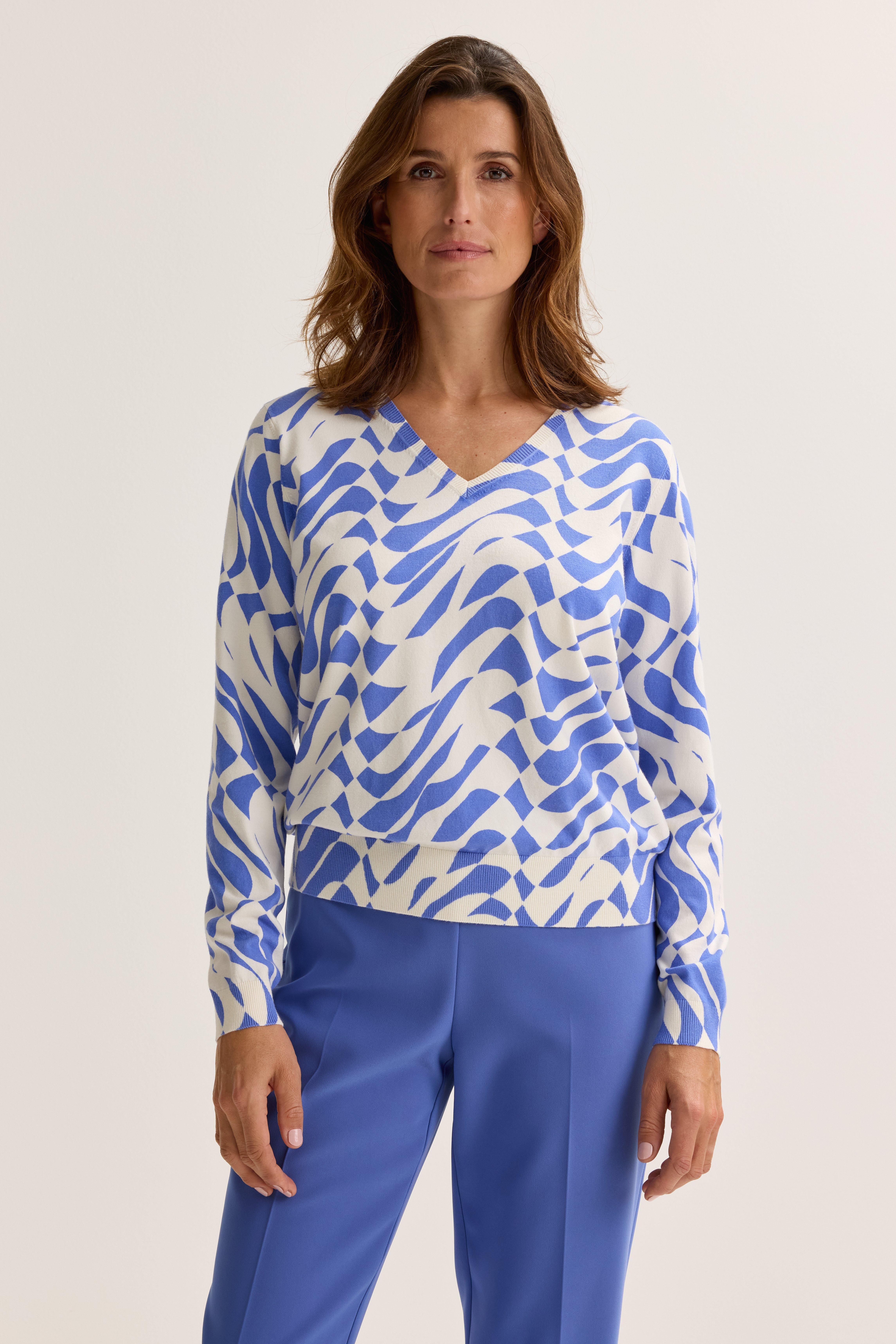 Mayerline V-halstrui Met Abstracte Print