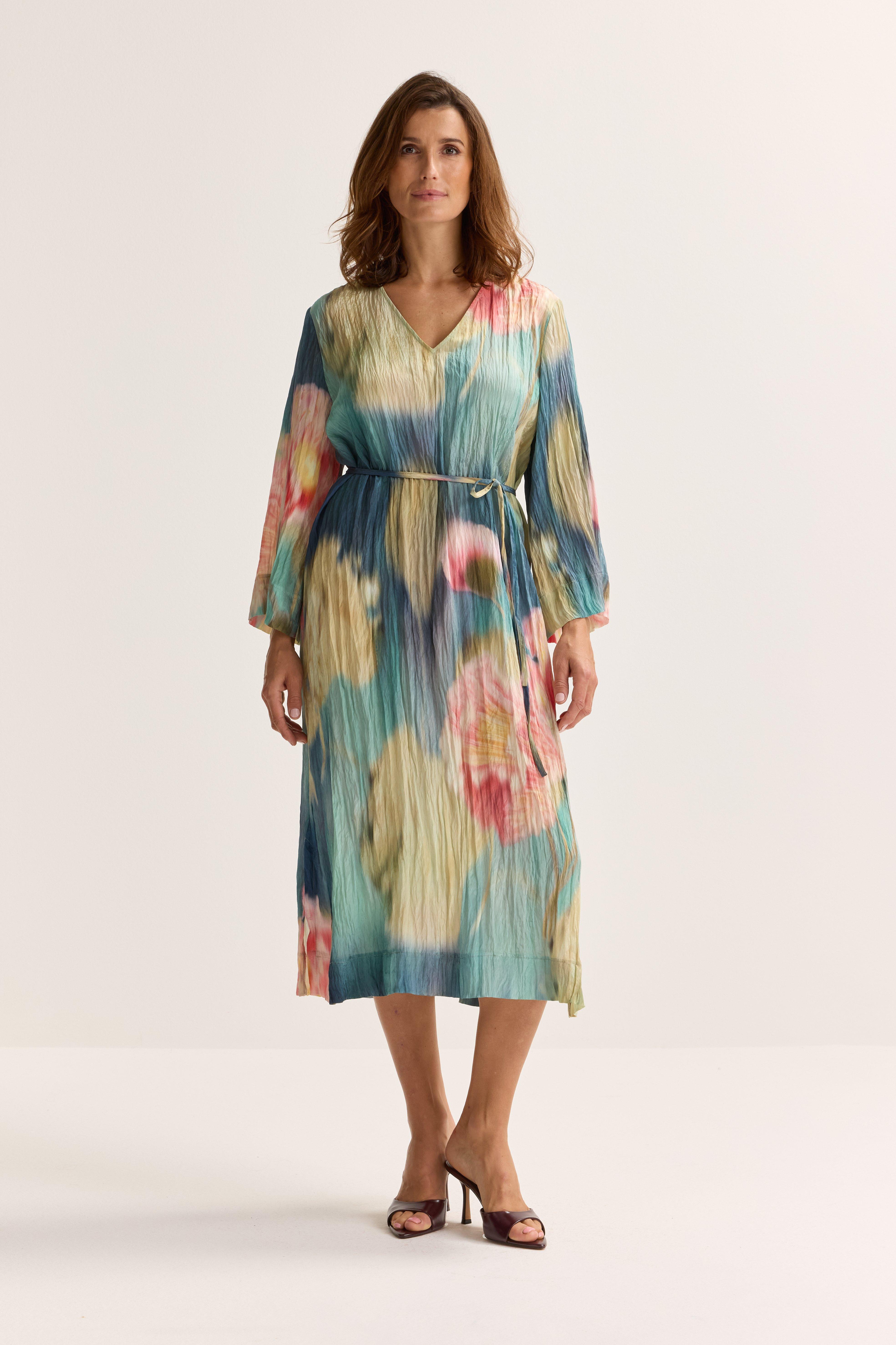 Mayerline Rechte Jurk In Crinkle Satijn