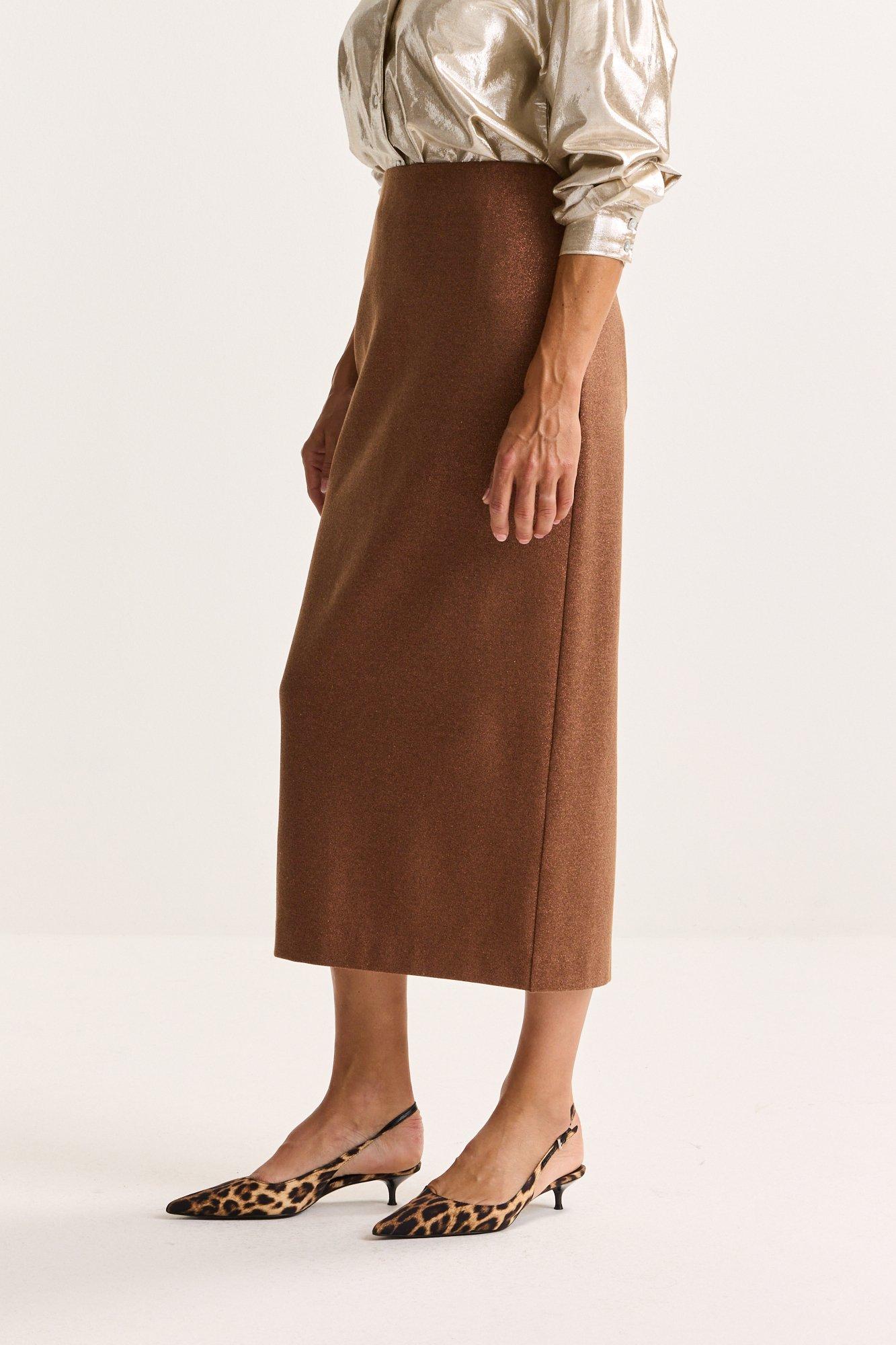 Jupes - Jupe crayon en jersey scintillant