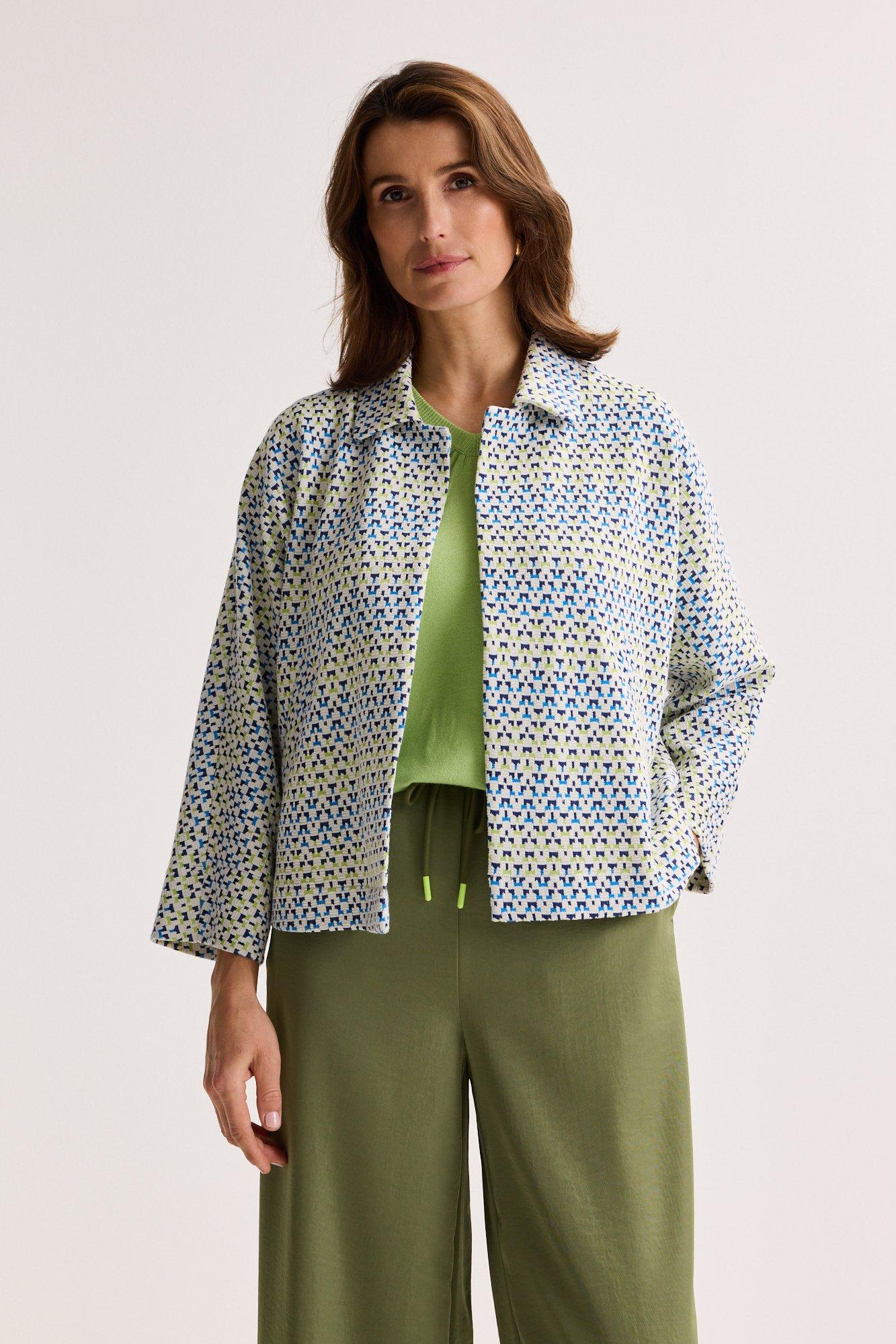 Jasje in jersey jacquard