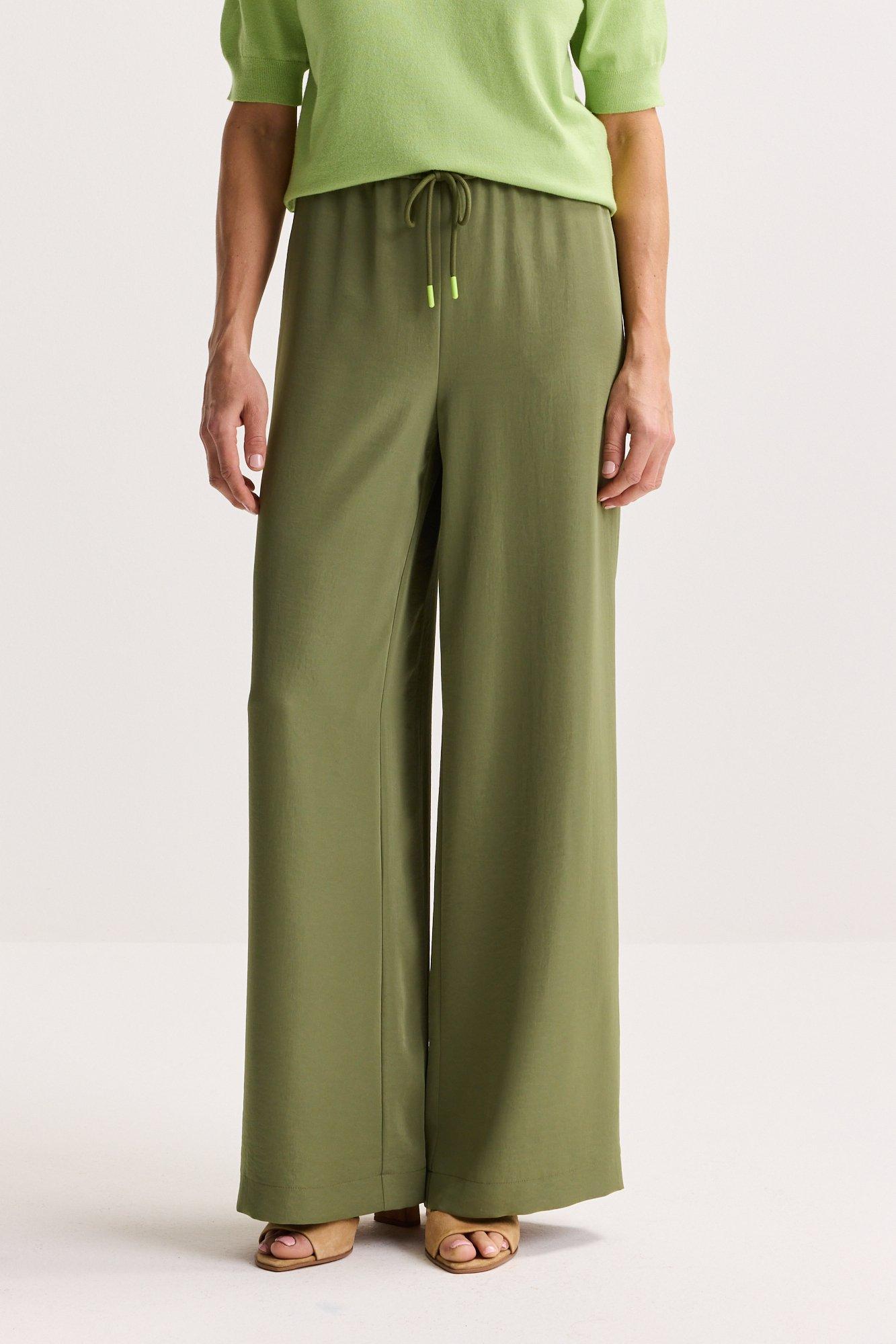 Pantalons - Pantalon ample taille &eacute;lastiqu&eacute;e