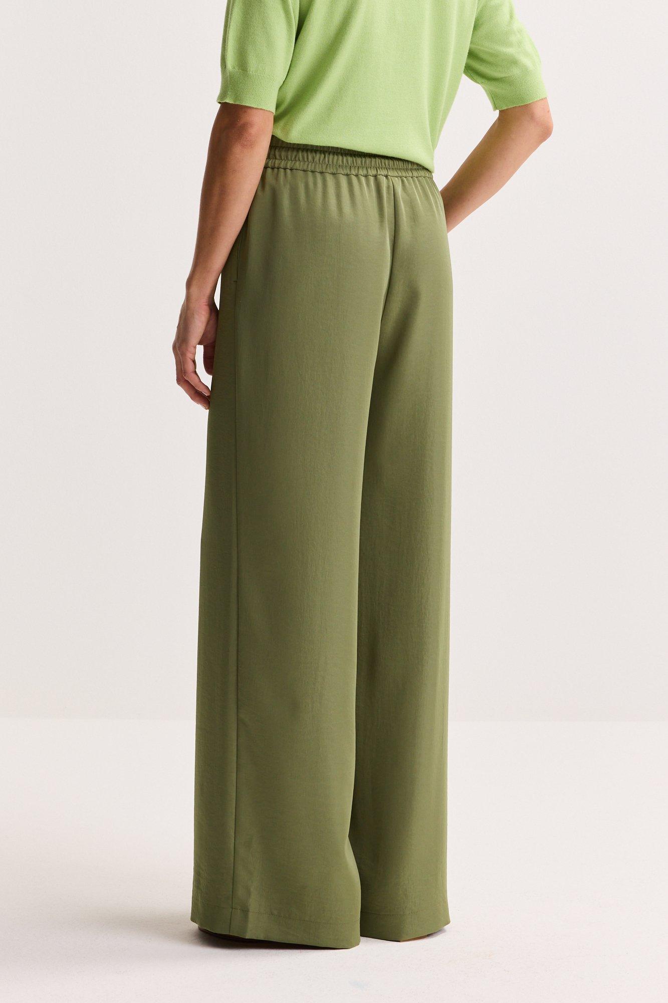 Pantalons - Pantalon ample taille &eacute;lastiqu&eacute;e