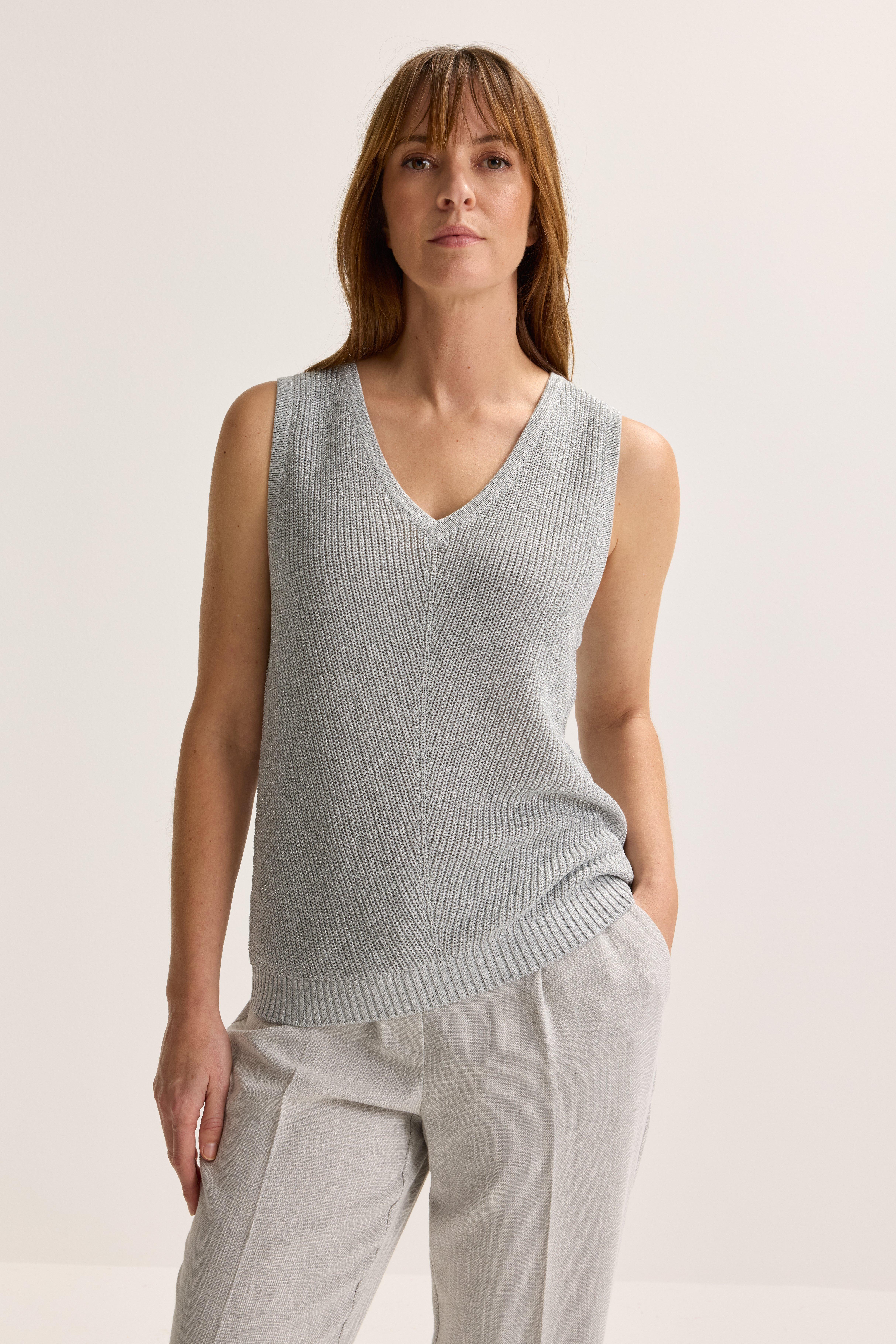 Top &eacute;vas&eacute; avec lurex