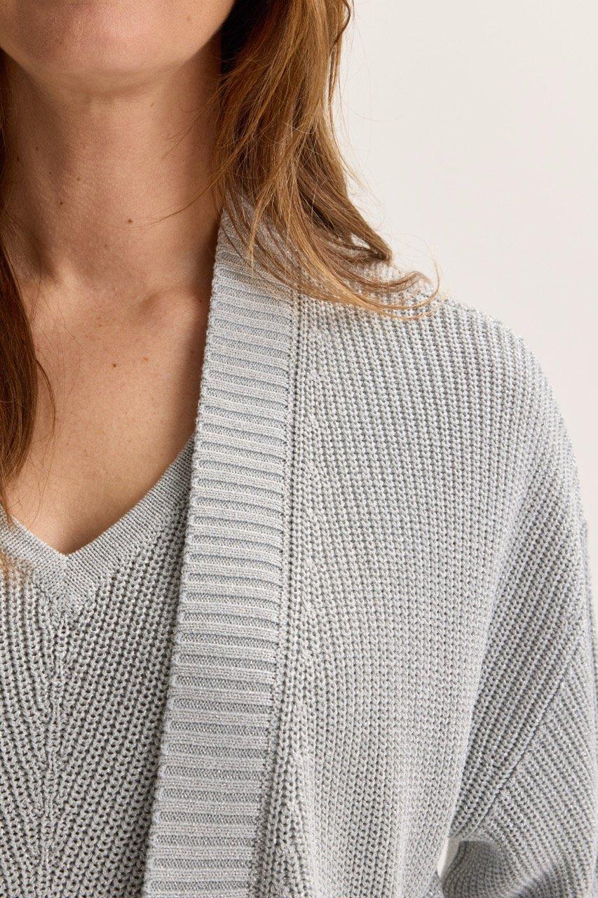 Cardigan - A-lijncardigan met lurex