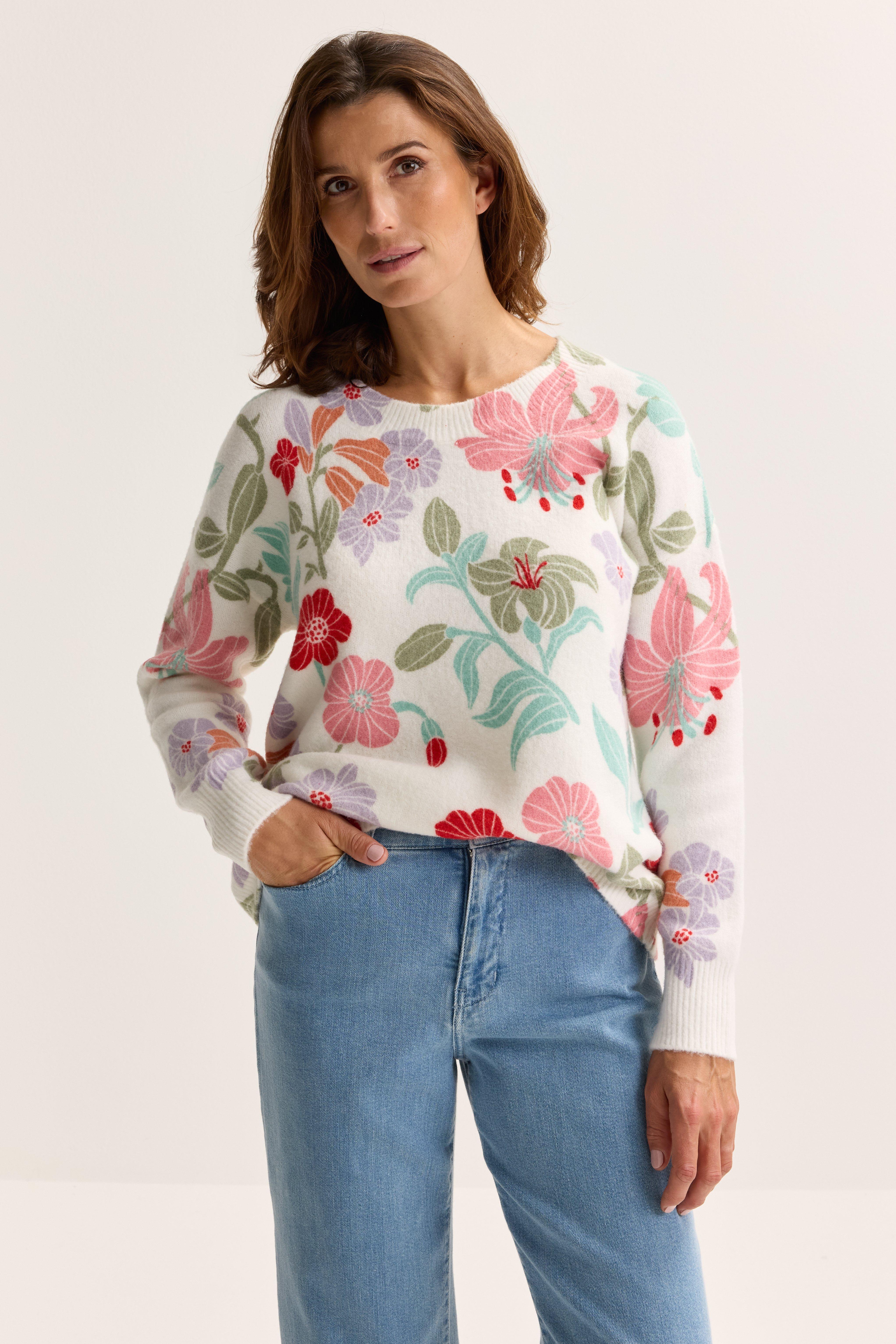 Mayerline Trui Met Bloemenprint