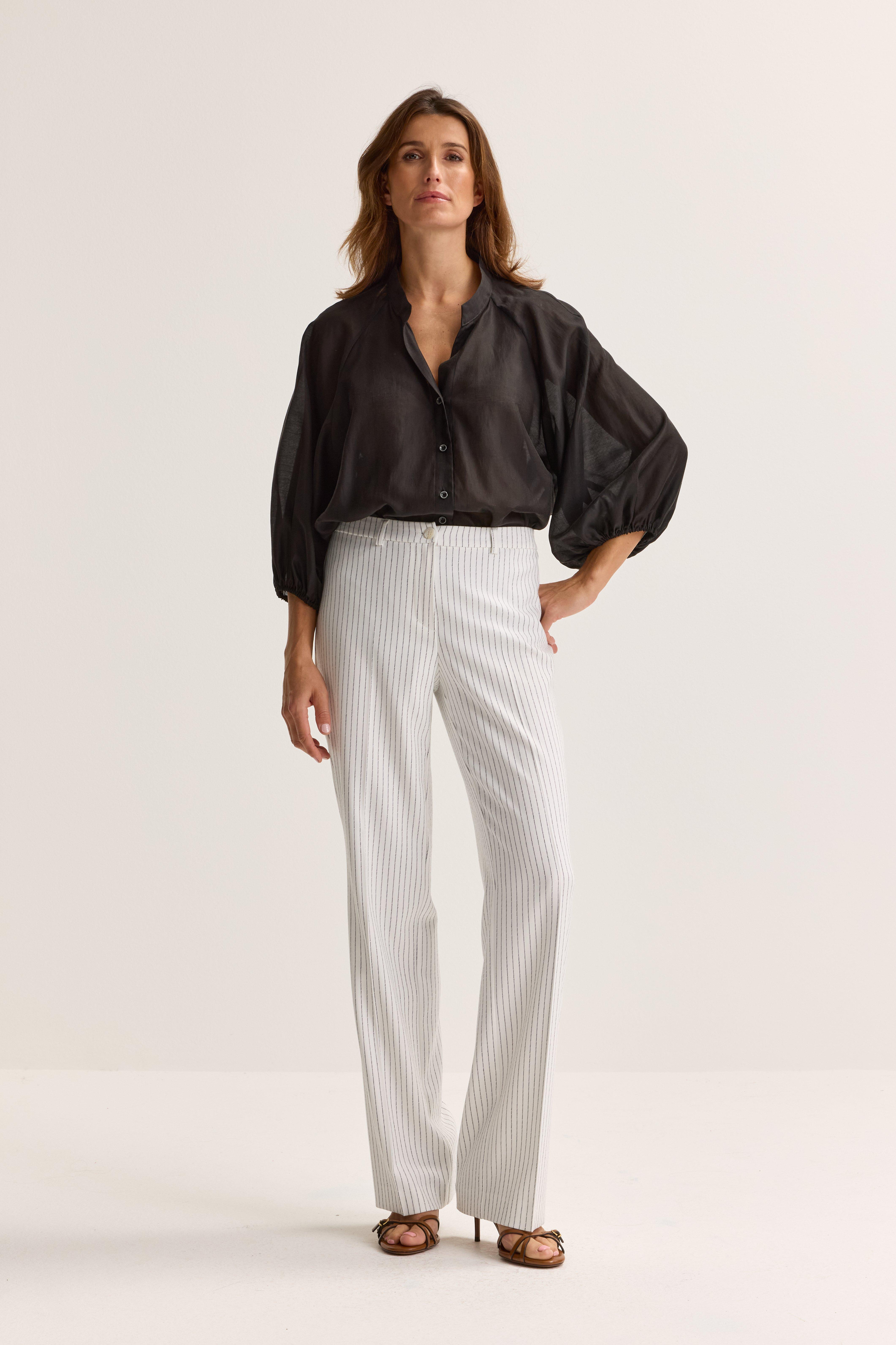 Pantalon &agrave; rayures tennis