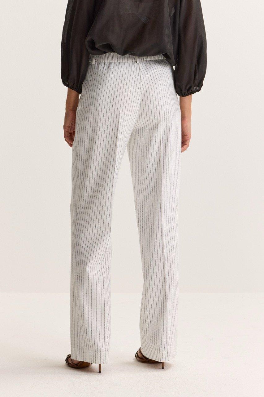 Broeken - Twill broek met tennisstreep