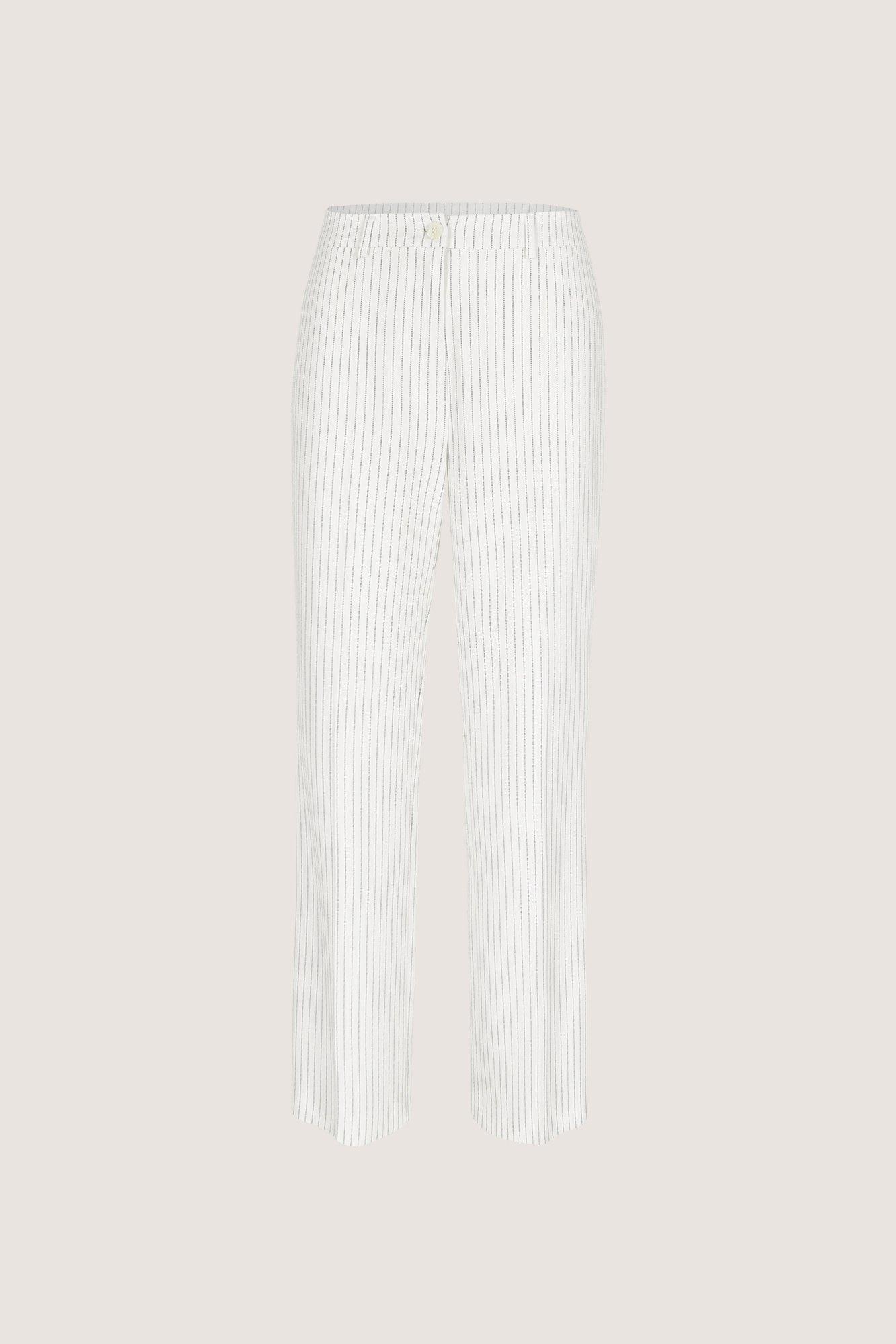 Broeken - Twill broek met tennisstreep