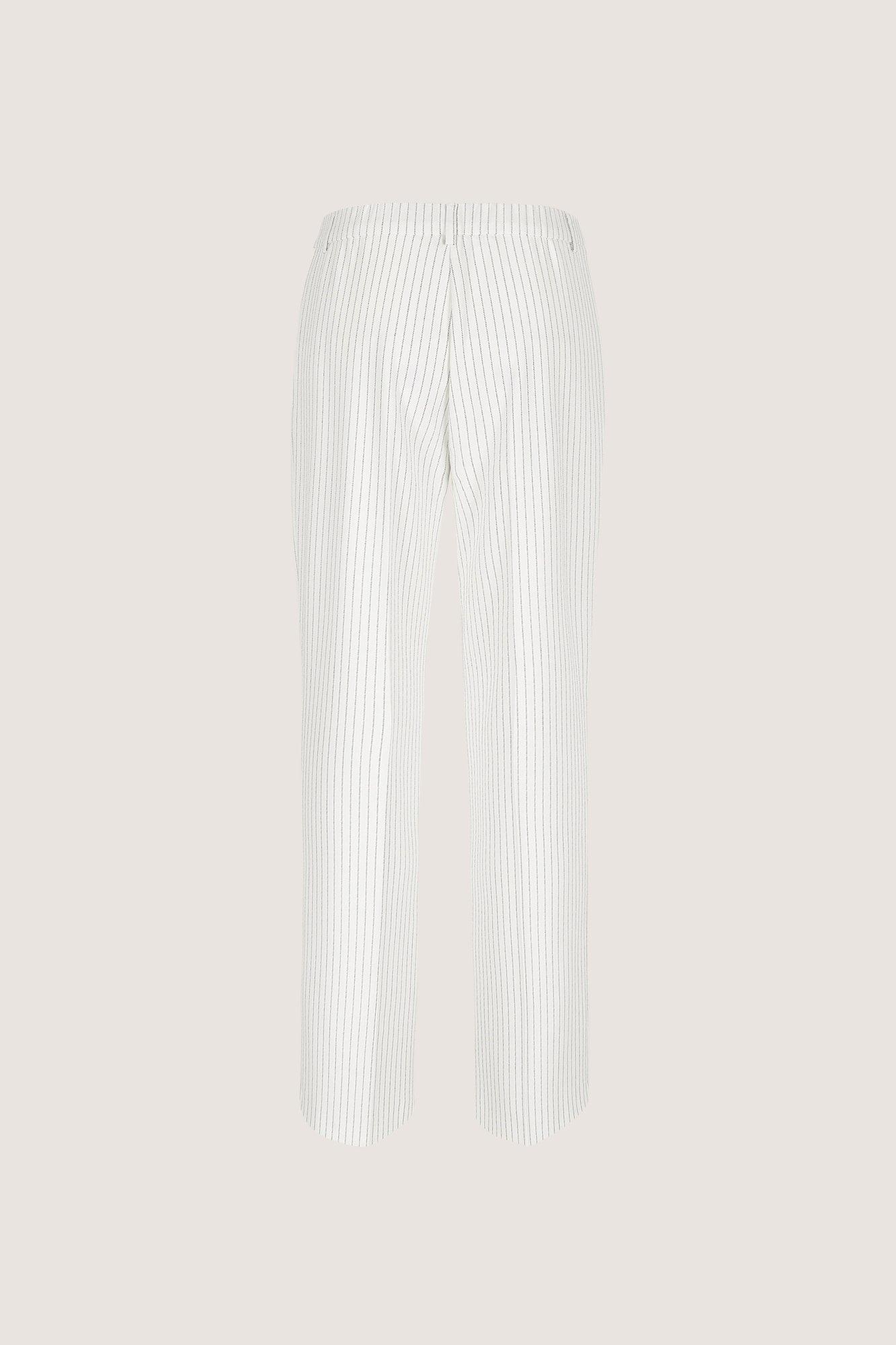 Broeken - Twill broek met tennisstreep