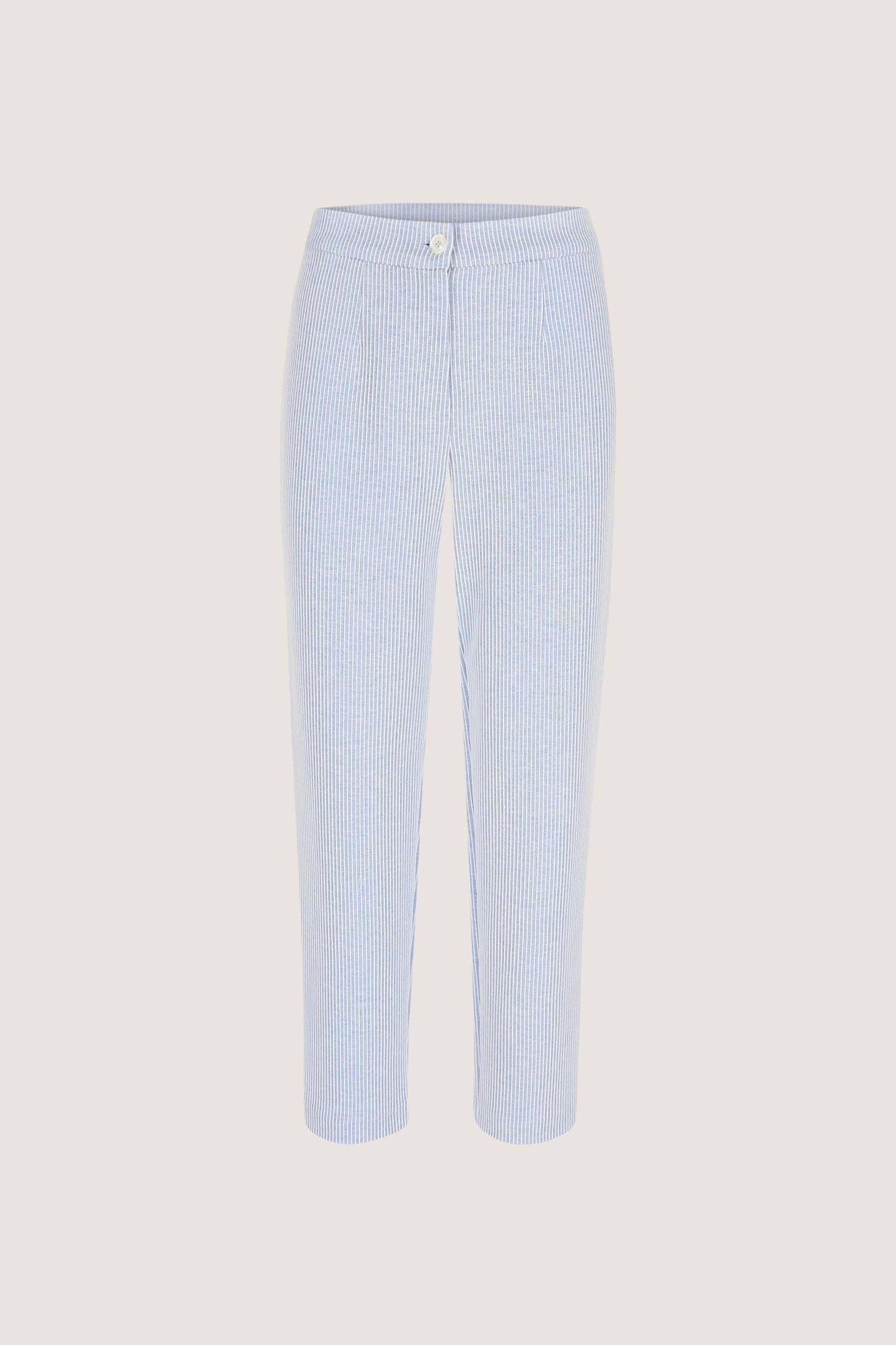 Pantalons - Pantalon ray&eacute; en jersey denim