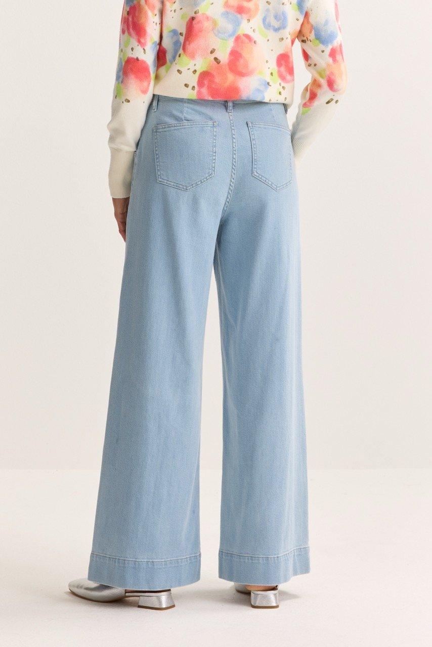 Broeken - Wijde jeans in stretchdenim