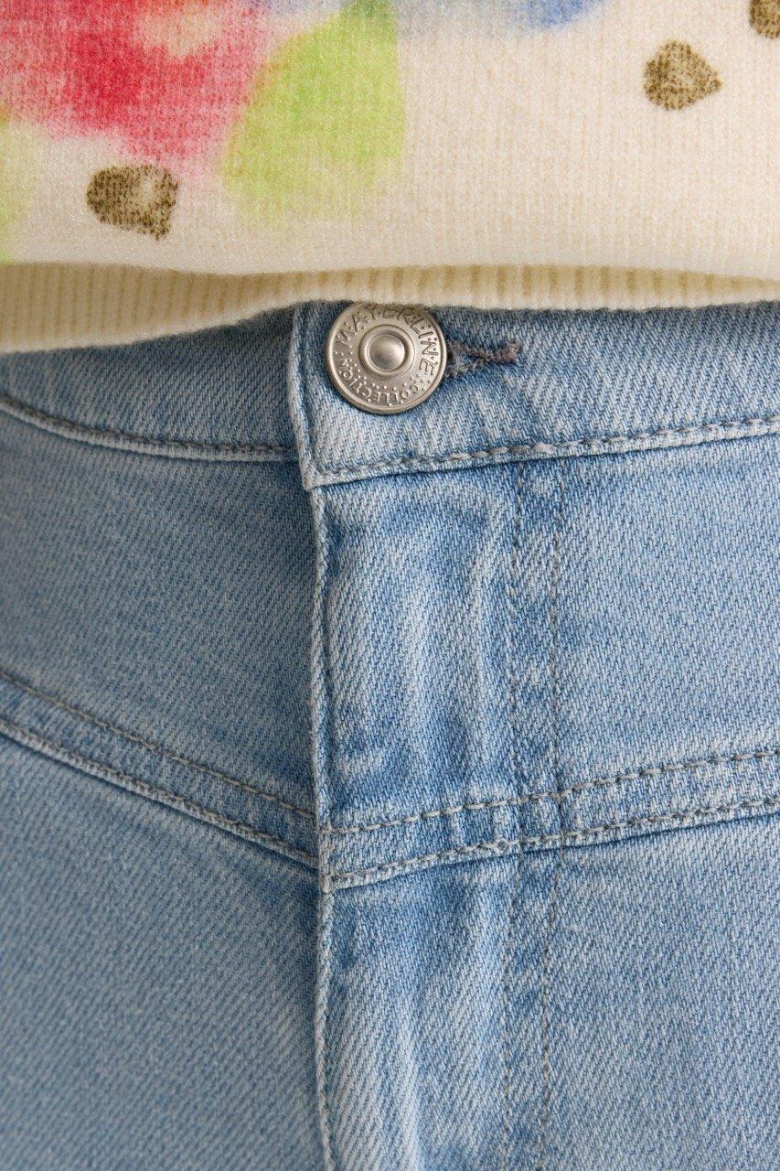Pantalons - Jeans &eacute;vas&eacute; en denim stretch