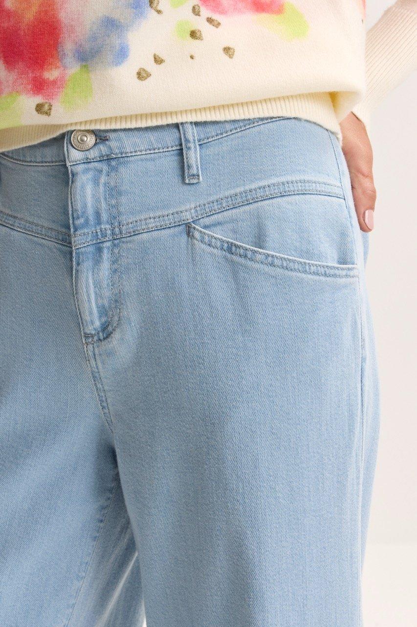 Broeken - Wijde jeans in stretchdenim