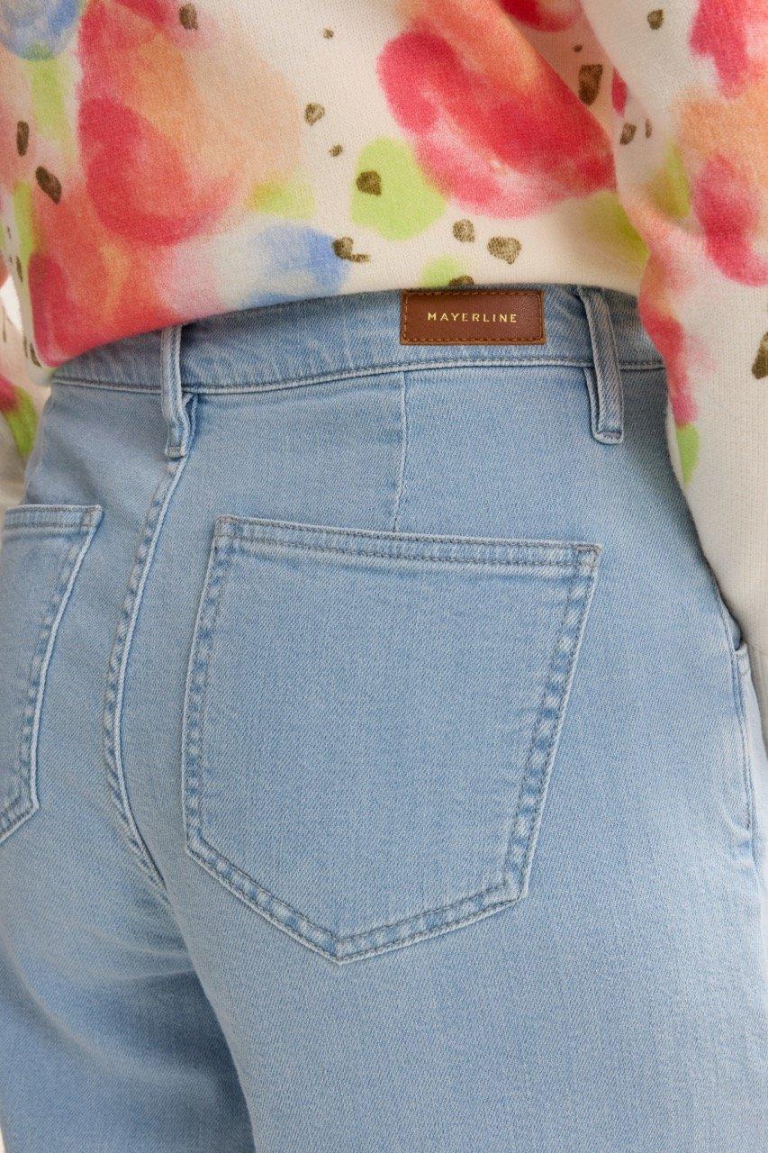 Broeken - Wijde jeans in stretchdenim