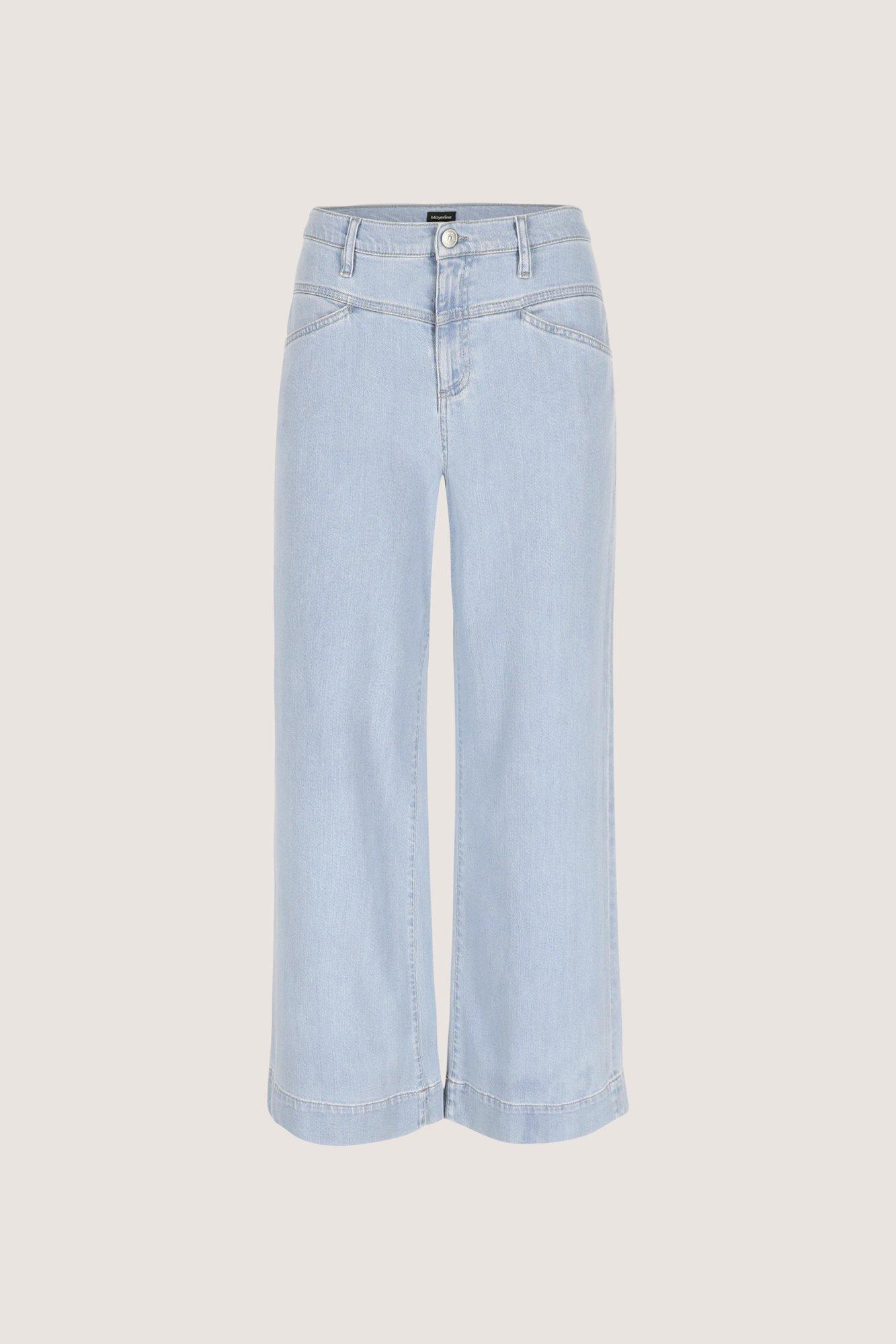 Pantalons - Jeans &eacute;vas&eacute; en denim stretch