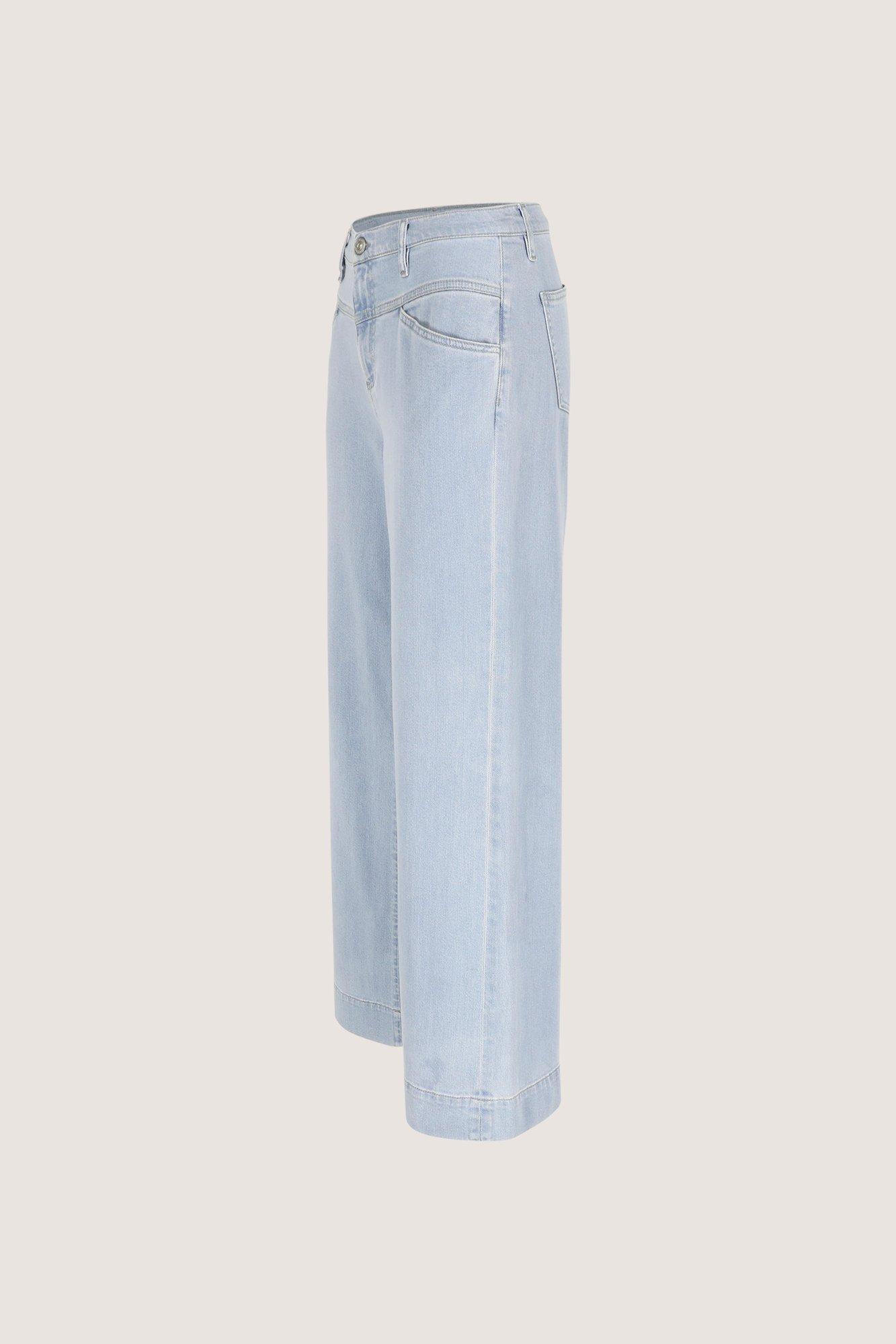Pantalons - Jeans &eacute;vas&eacute; en denim stretch