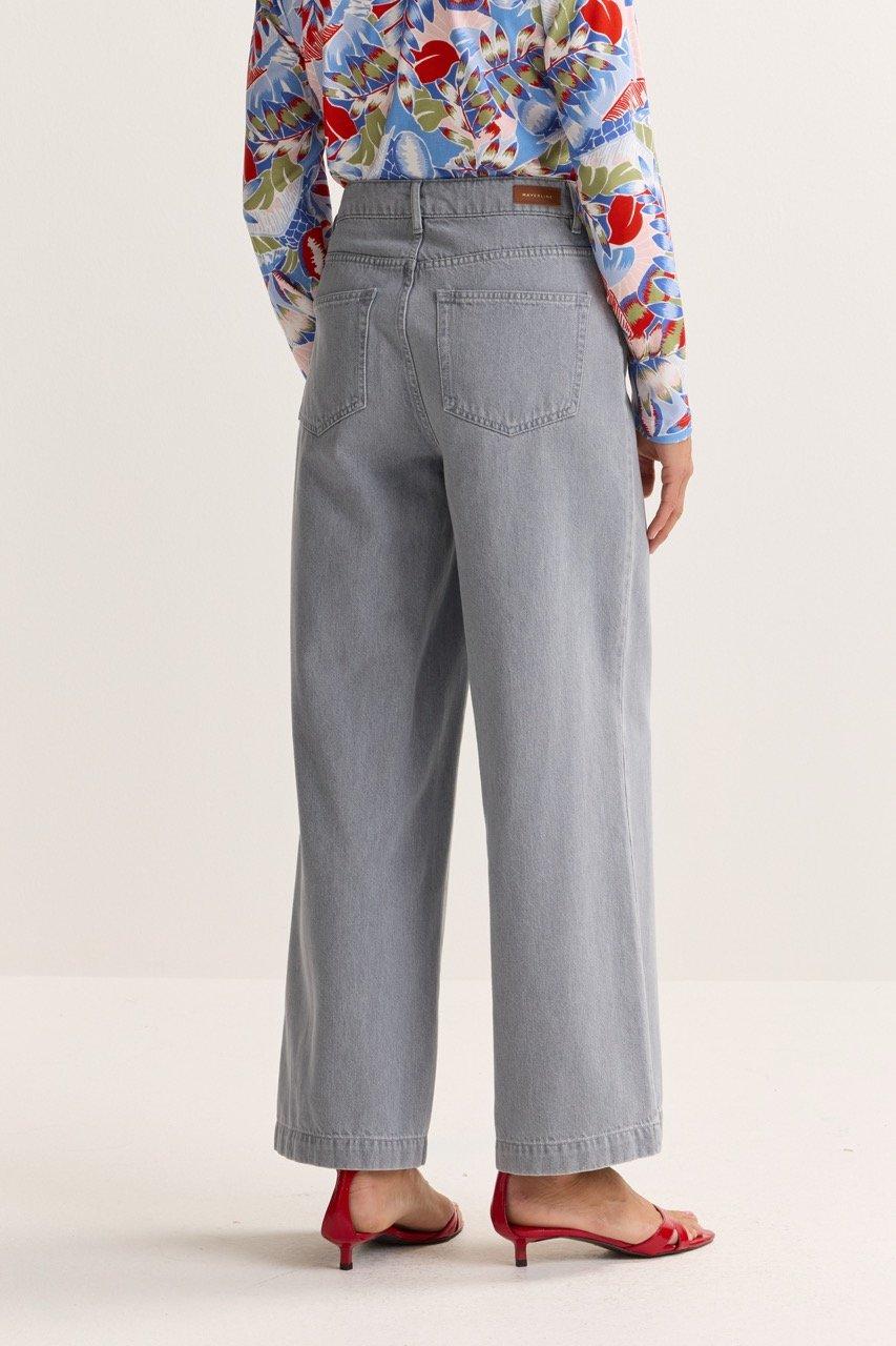 Broeken - Wijde jeans in stretchdenim