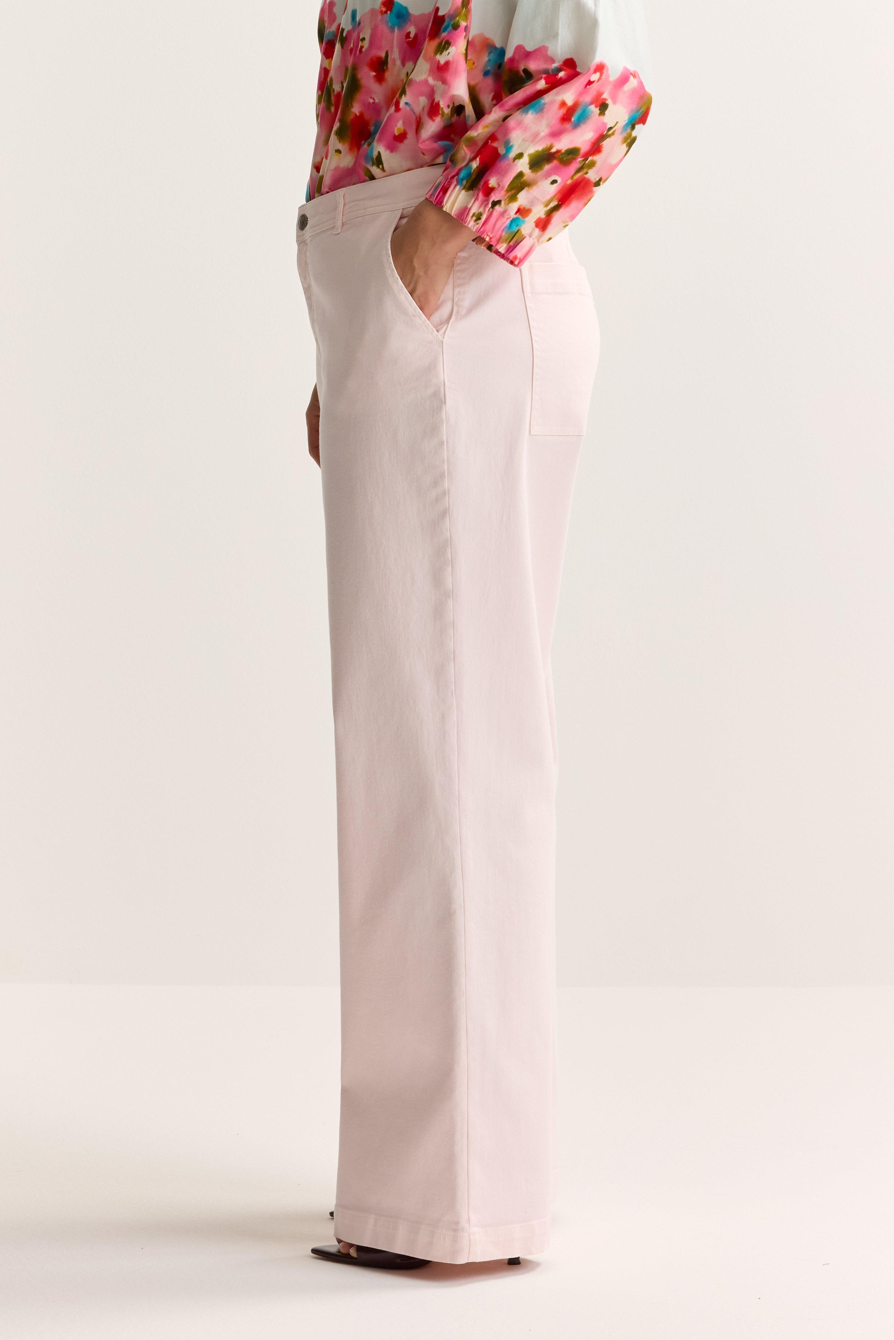 Pantalons - Jeans stretch large &agrave; pinces