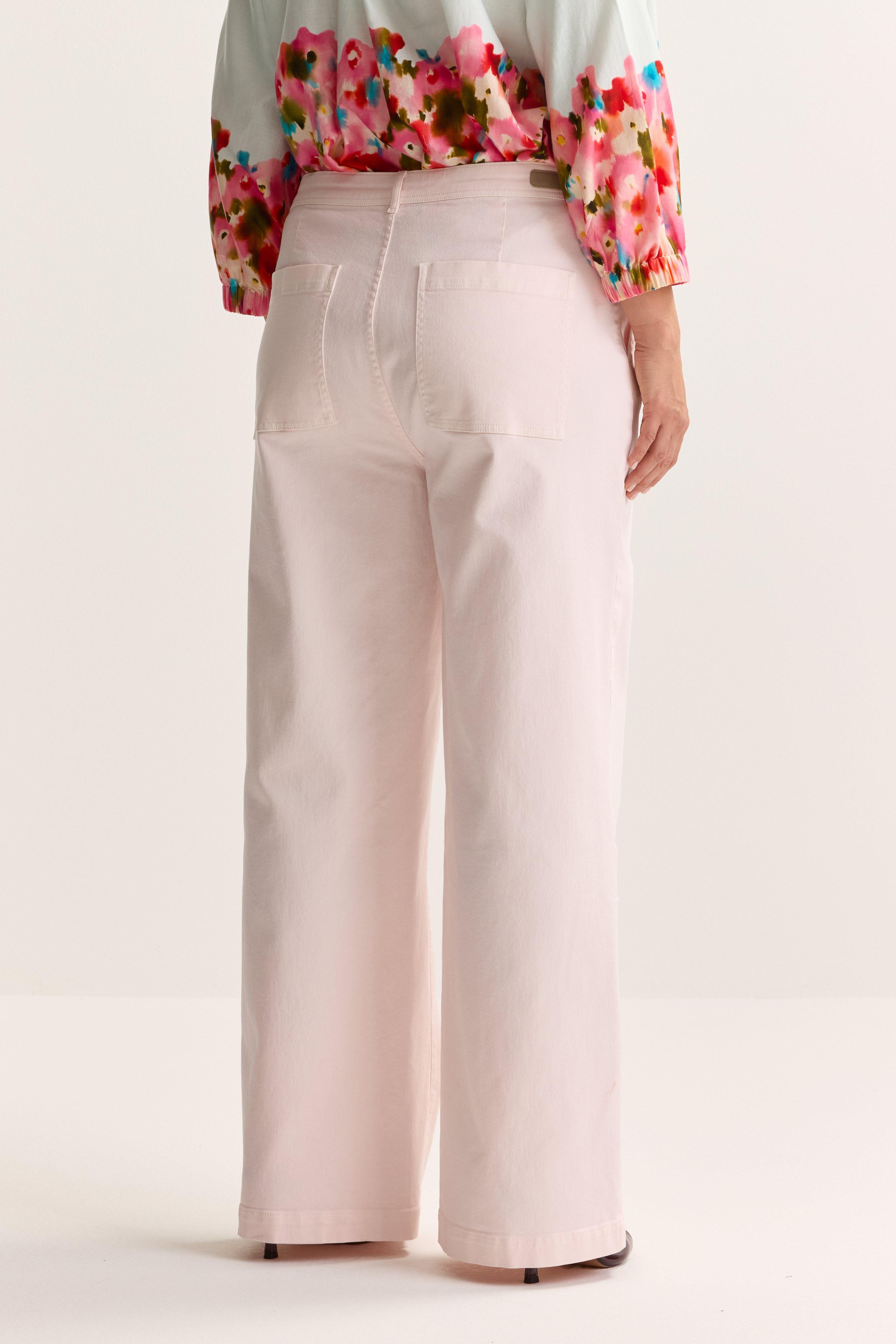 Pantalons - Jeans stretch large &agrave; pinces