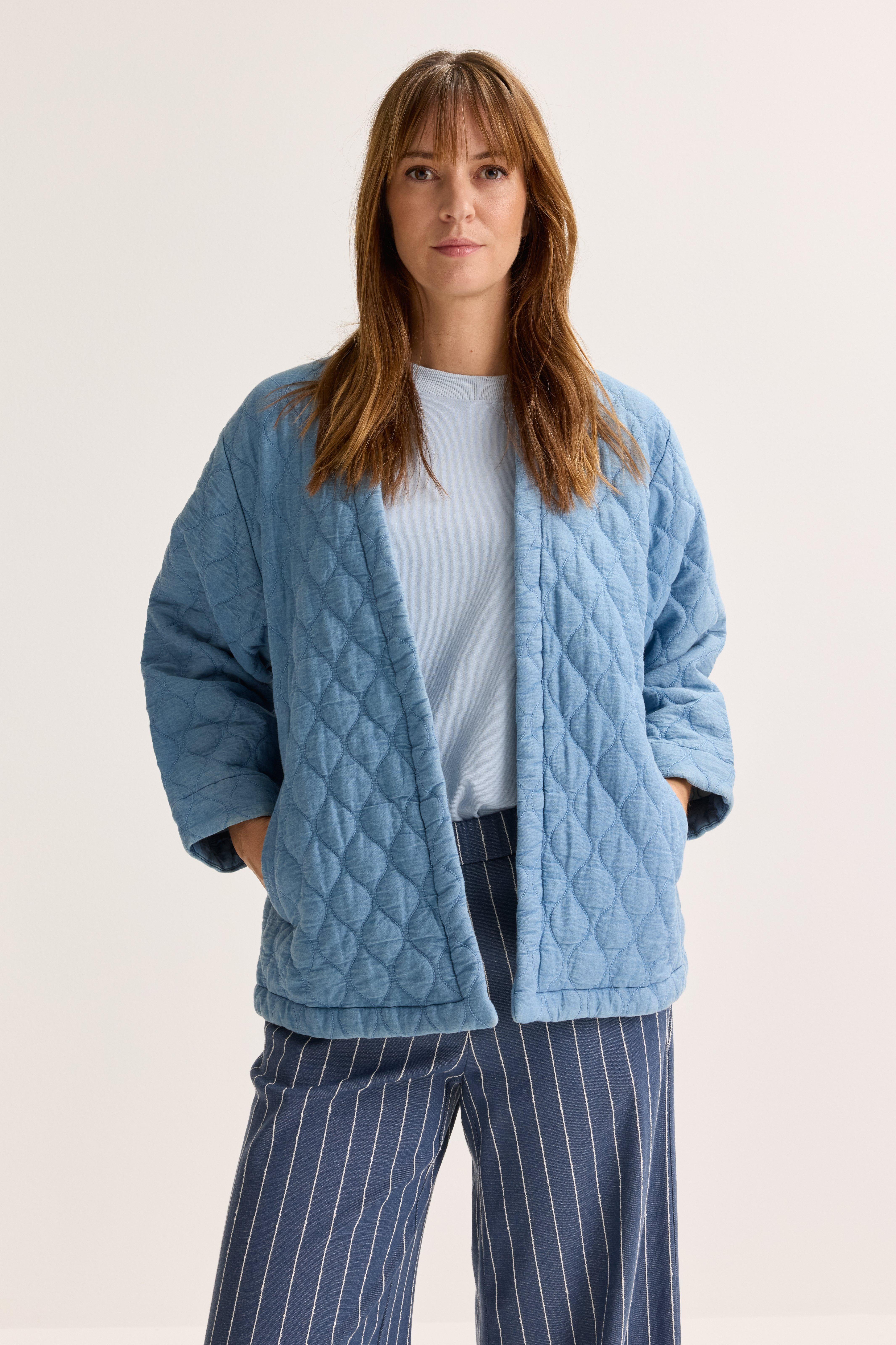 Veste kimono matelass&eacute;e