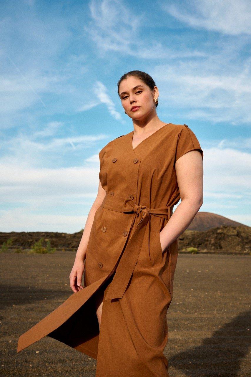 Couturejurk zonder mouwen