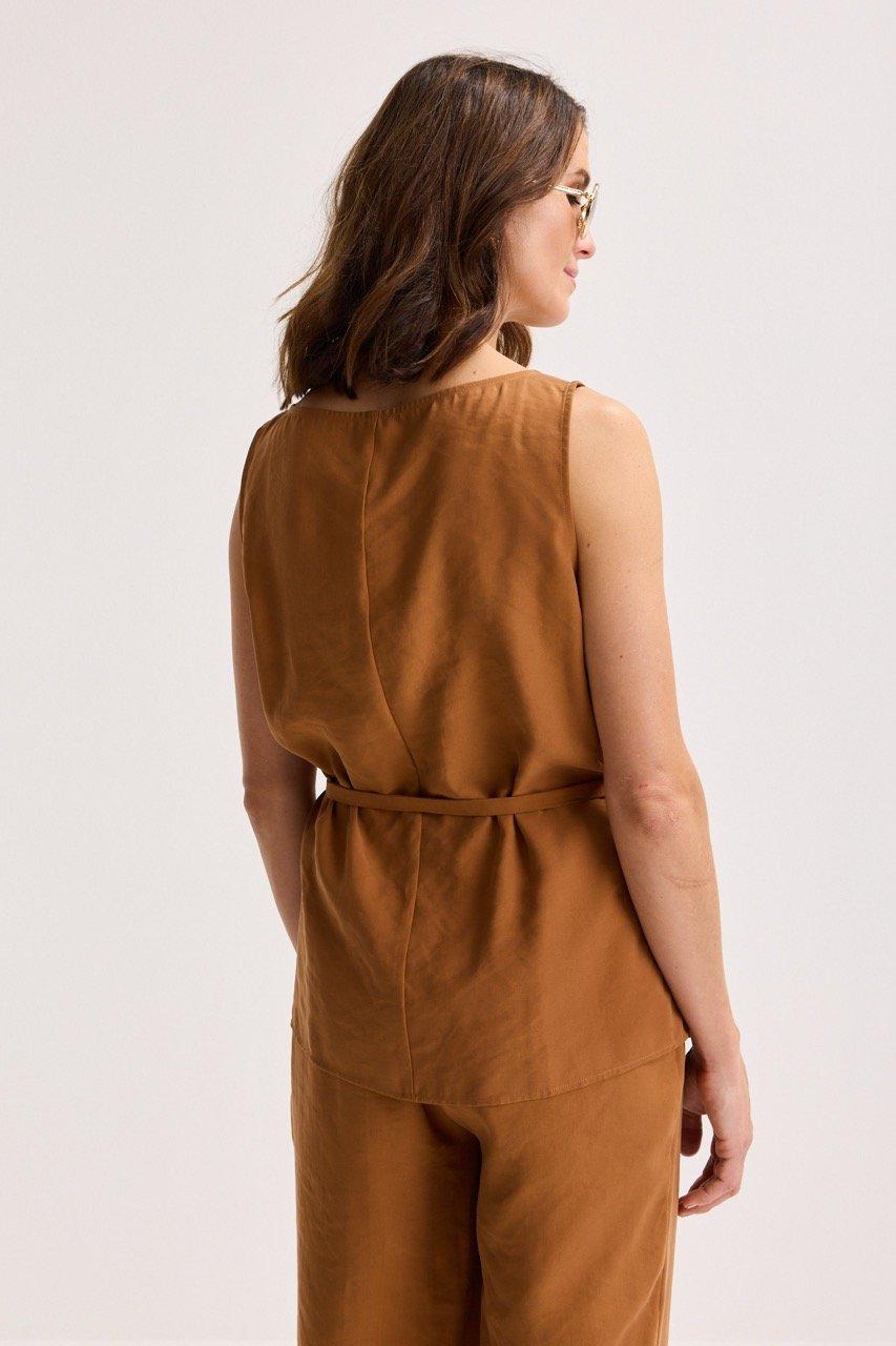 Sweatvest - Top long en m&eacute;lange modal