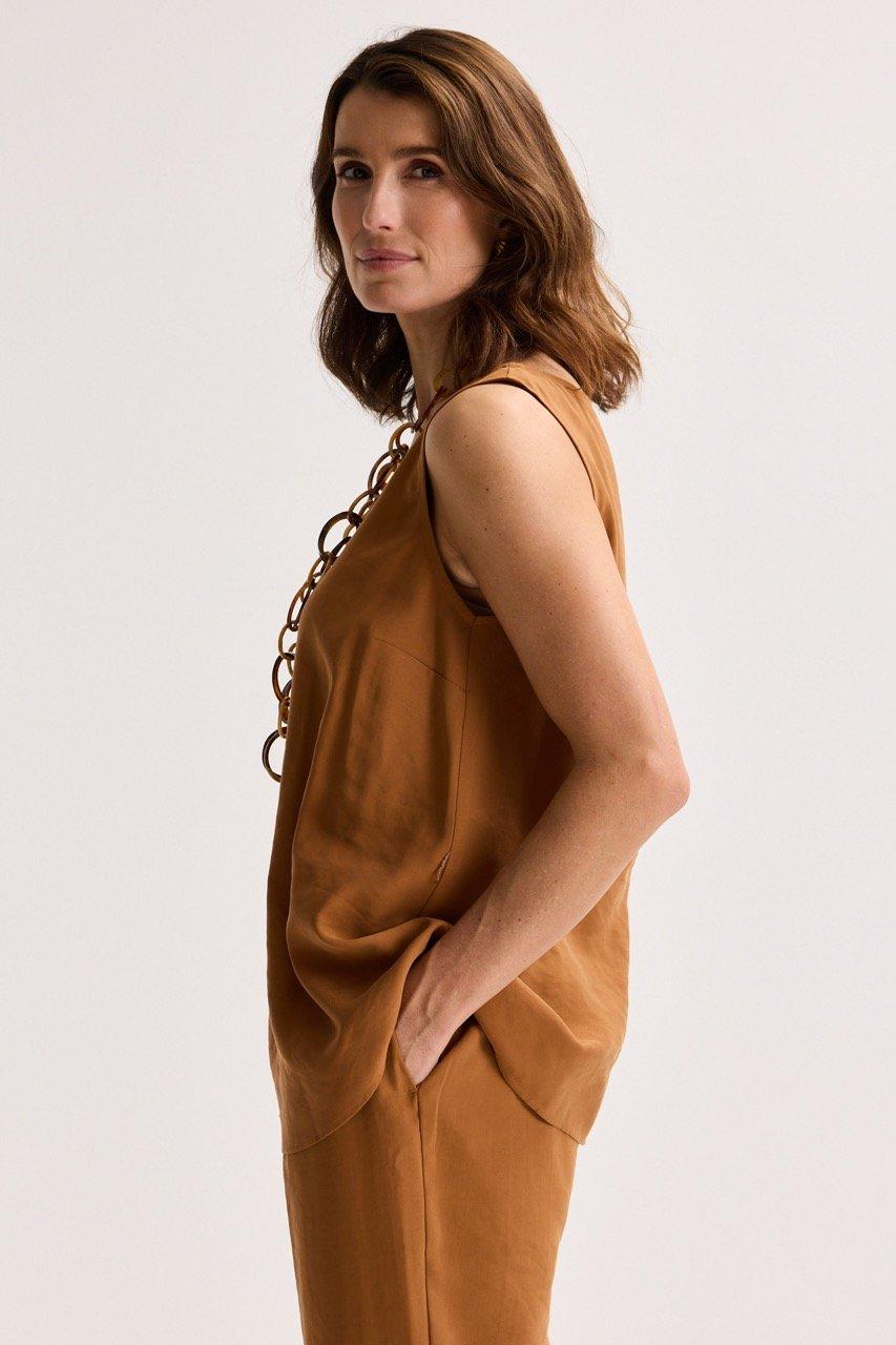 Sweatvest - Lange top in modalmix