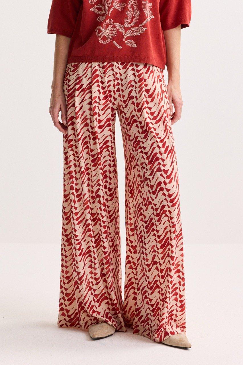 Pantalons - Pantalon &agrave; pinces imprim&eacute;
